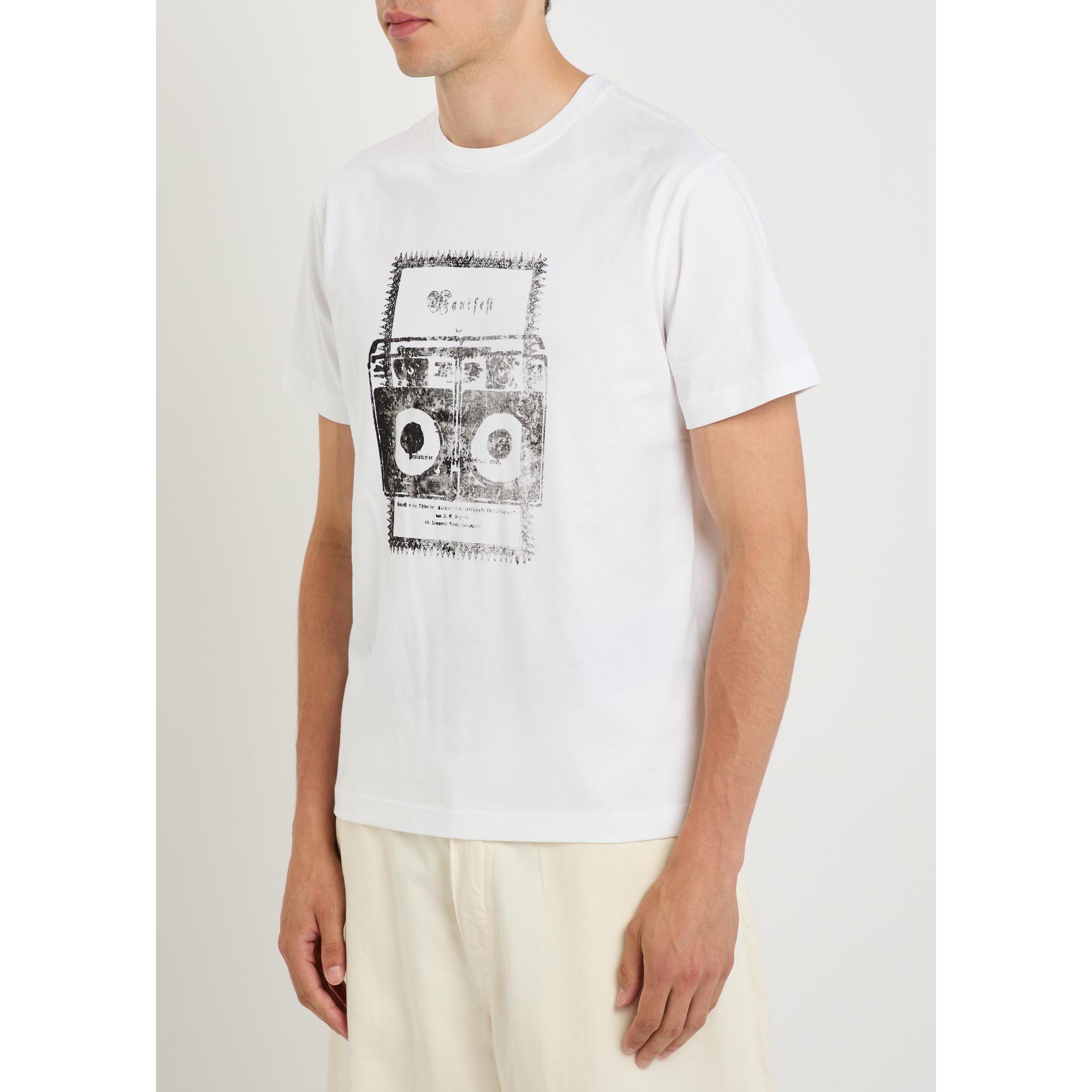 WHITE - APC - Men's Manifest Graphic Cotton Short-Sleeve T-Shirt - 2