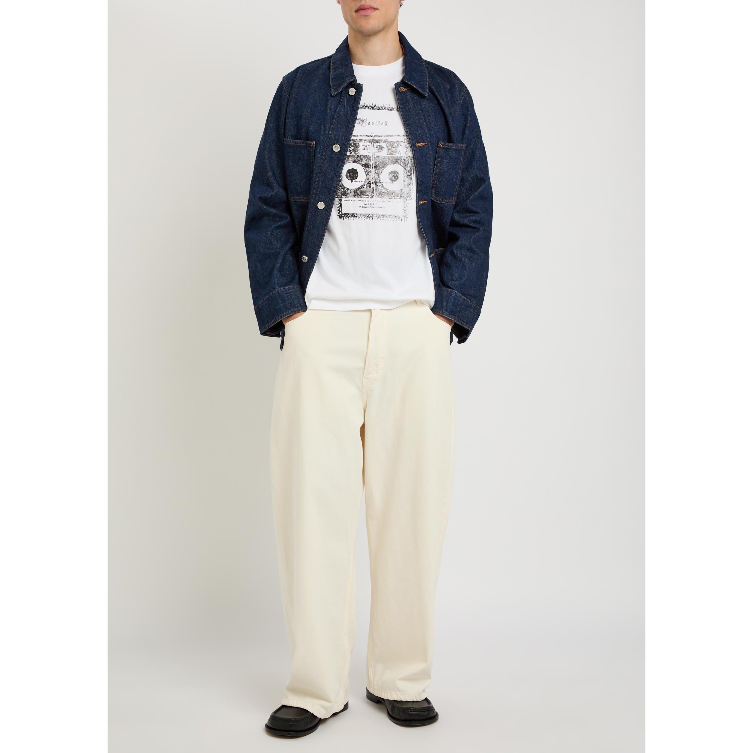 WHITE - APC - Men's Manifest Graphic Cotton Short-Sleeve T-Shirt - 5