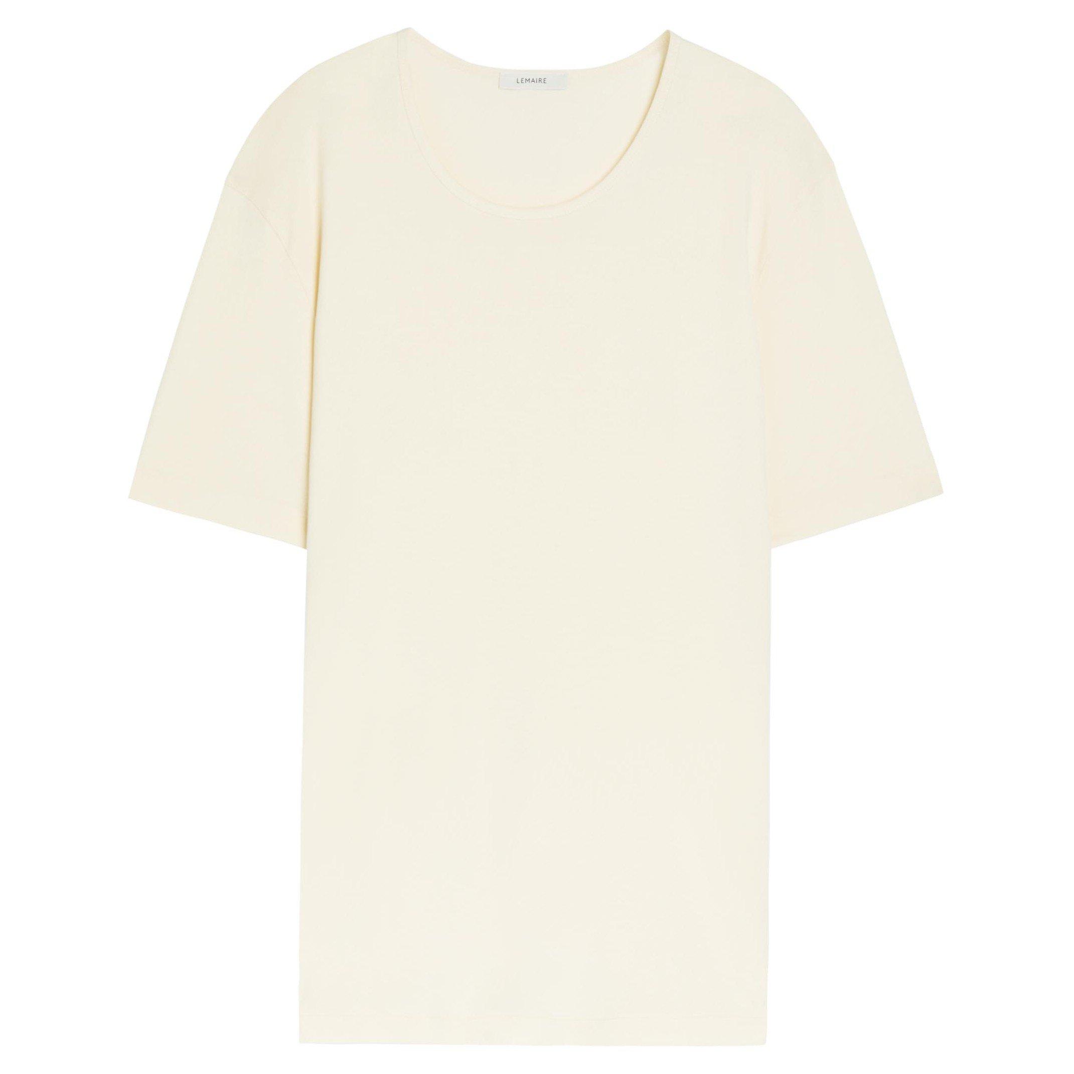 CREAM - Lemaire - LEMAIRE U NECK TEE
