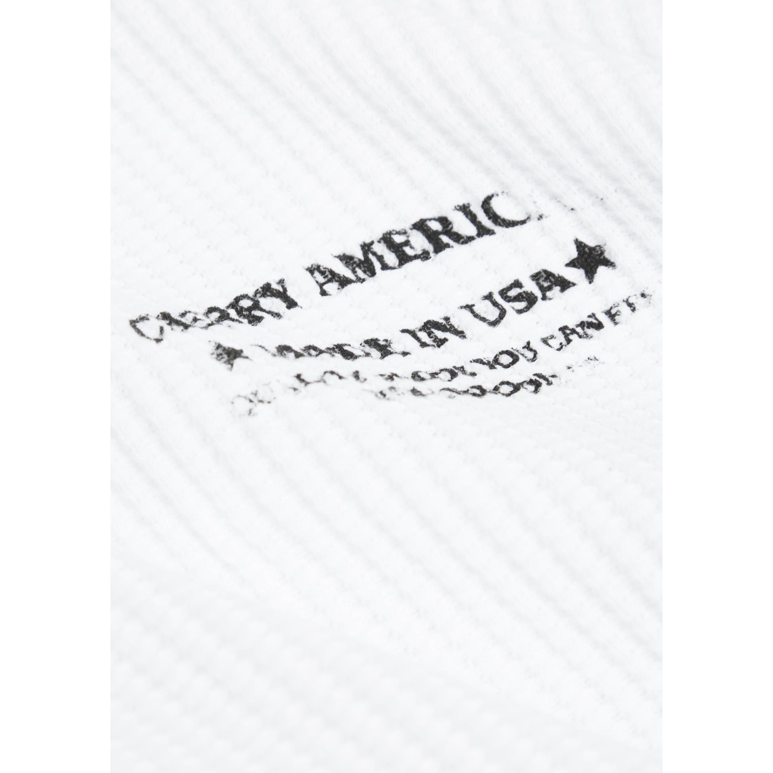 WHITE - Cherry LA - Men's Ranchwear Graphic Cotton Thermal Boxy Long-Sleeve T-Shirt - 4
