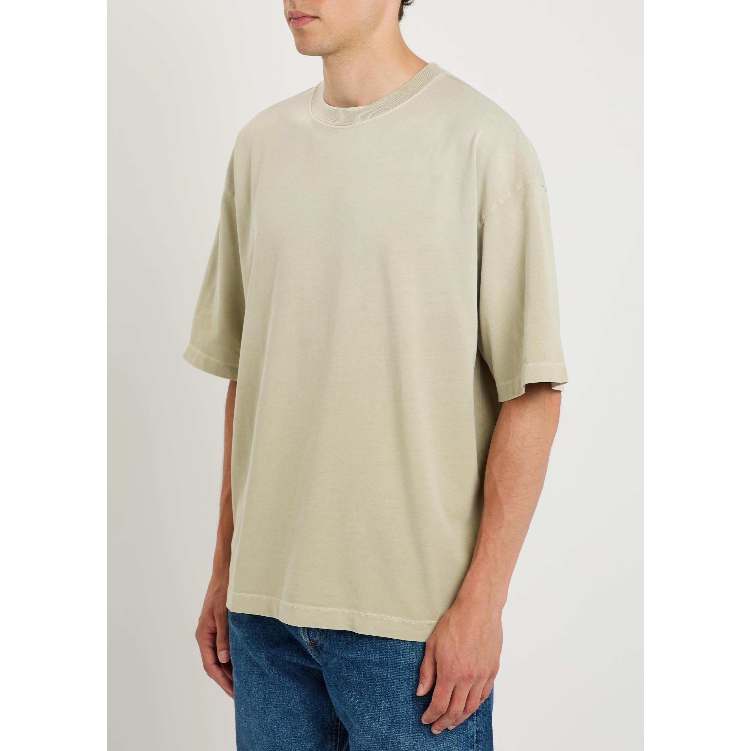 LIGHT GREEN - Agolde - Men's Cotton Long-Sleeve Oversized-Fit T-Shirt - 2