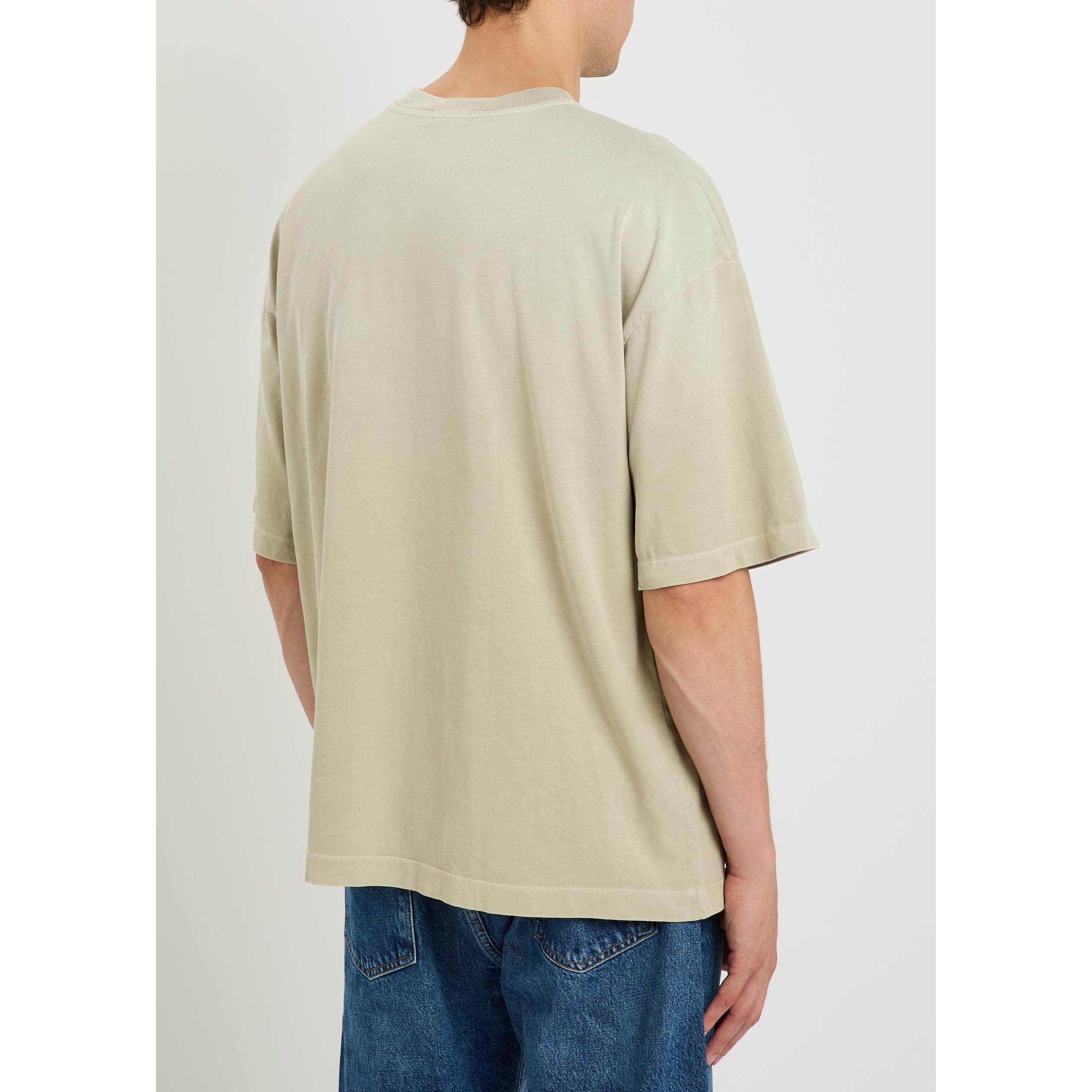 LIGHT GREEN - Agolde - Men's Cotton Long-Sleeve Oversized-Fit T-Shirt - 3