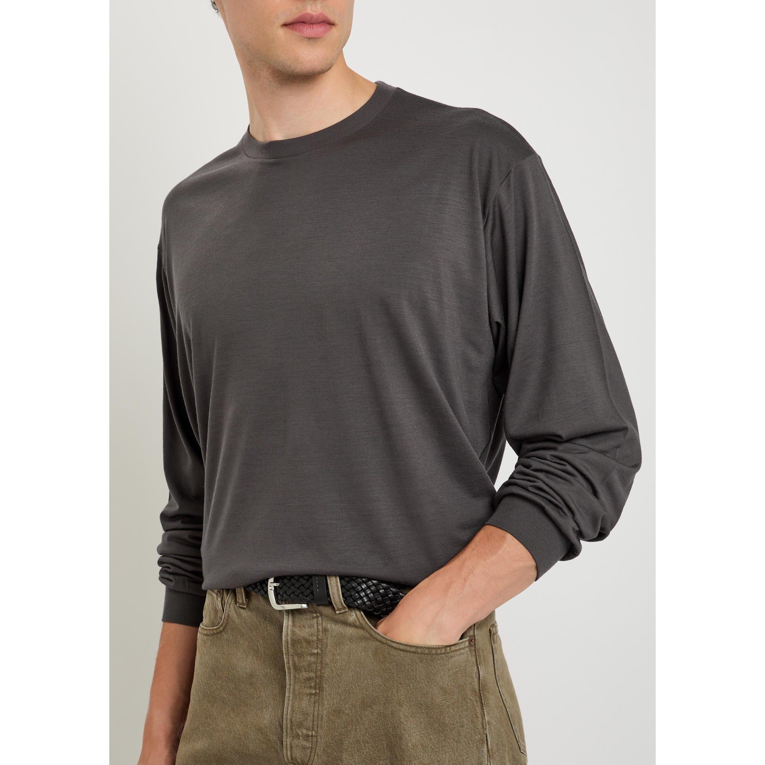 CHARCOAL - SSSTEIN - SSSTEIN FINE WOOL OVERSIZED LO - 4
