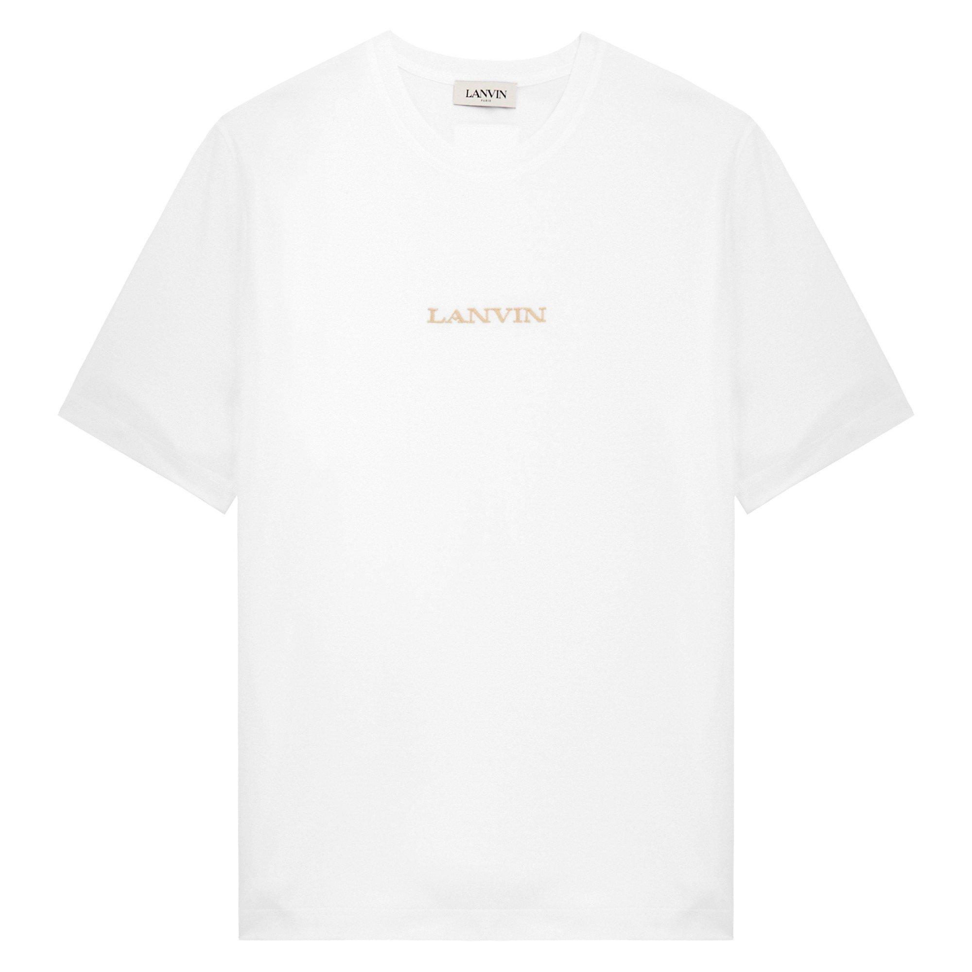 WHITE AND OTHER - Lanvin - LAN BRODE SMALL LOGO TEE