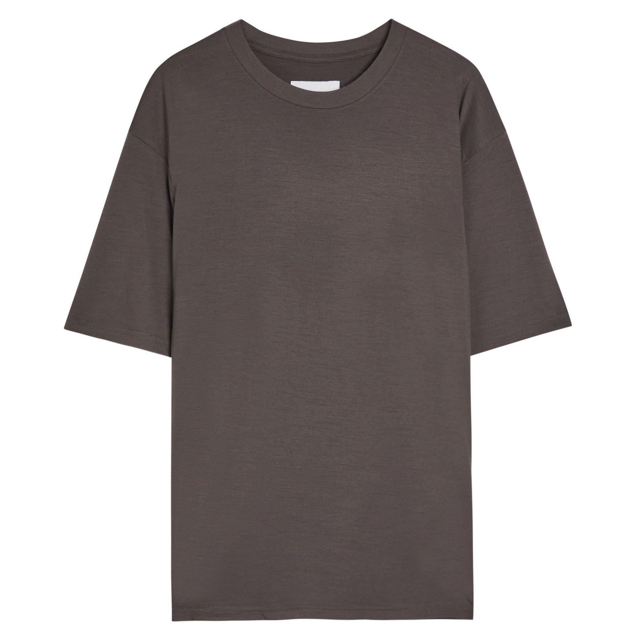CHARCOAL - SSSTEIN - SSSTEIN FINE WOOL OVERSIZED SH