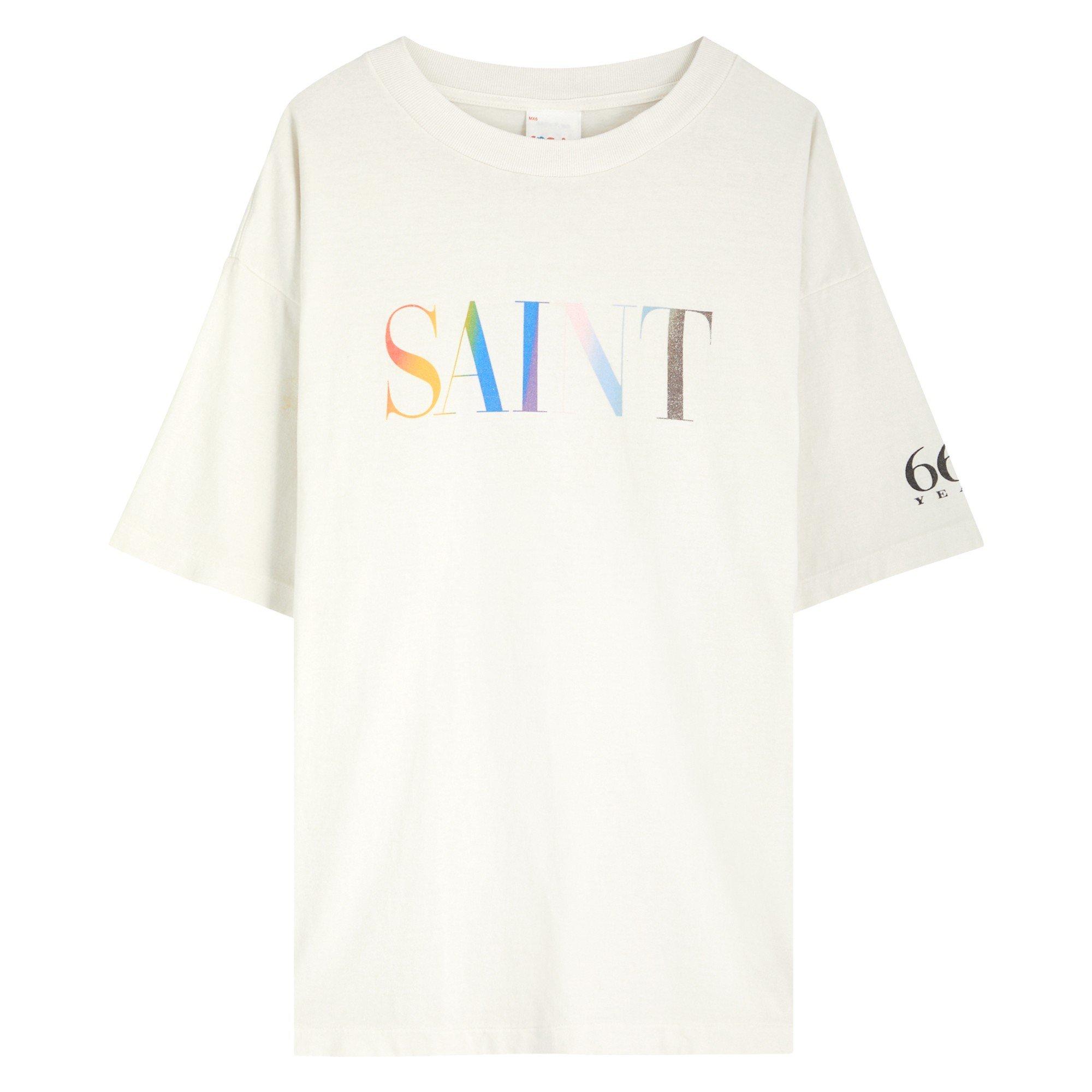 WHITE - SAINT MXXXXXX - SAINT MICHAEL SAINT LOGO TEE