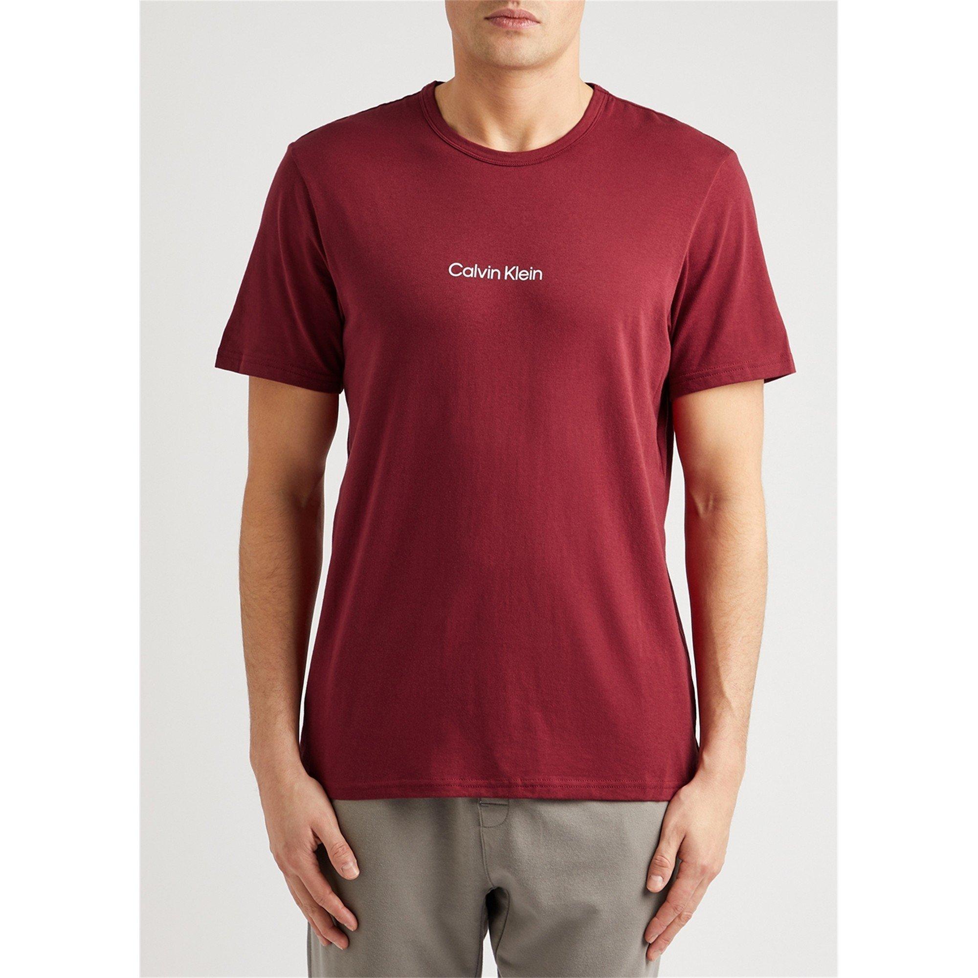 DARK RED - Calvin Klein - S/S CREW NECK - 2