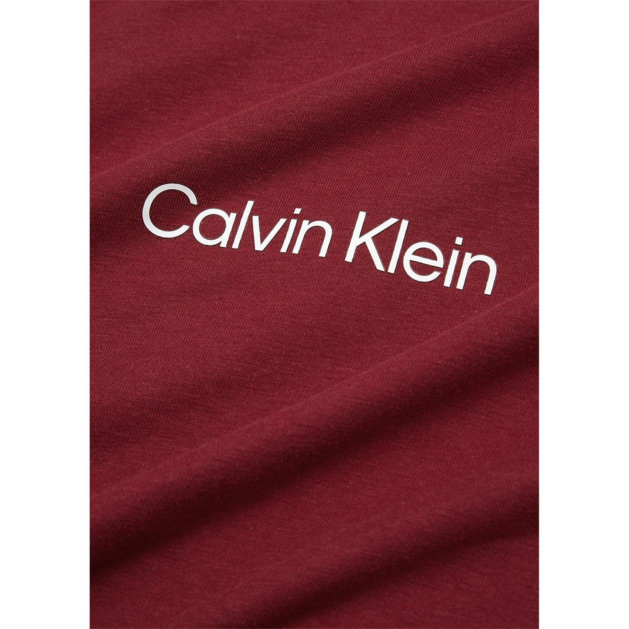 DARK RED - Calvin Klein - S/S CREW NECK - 4