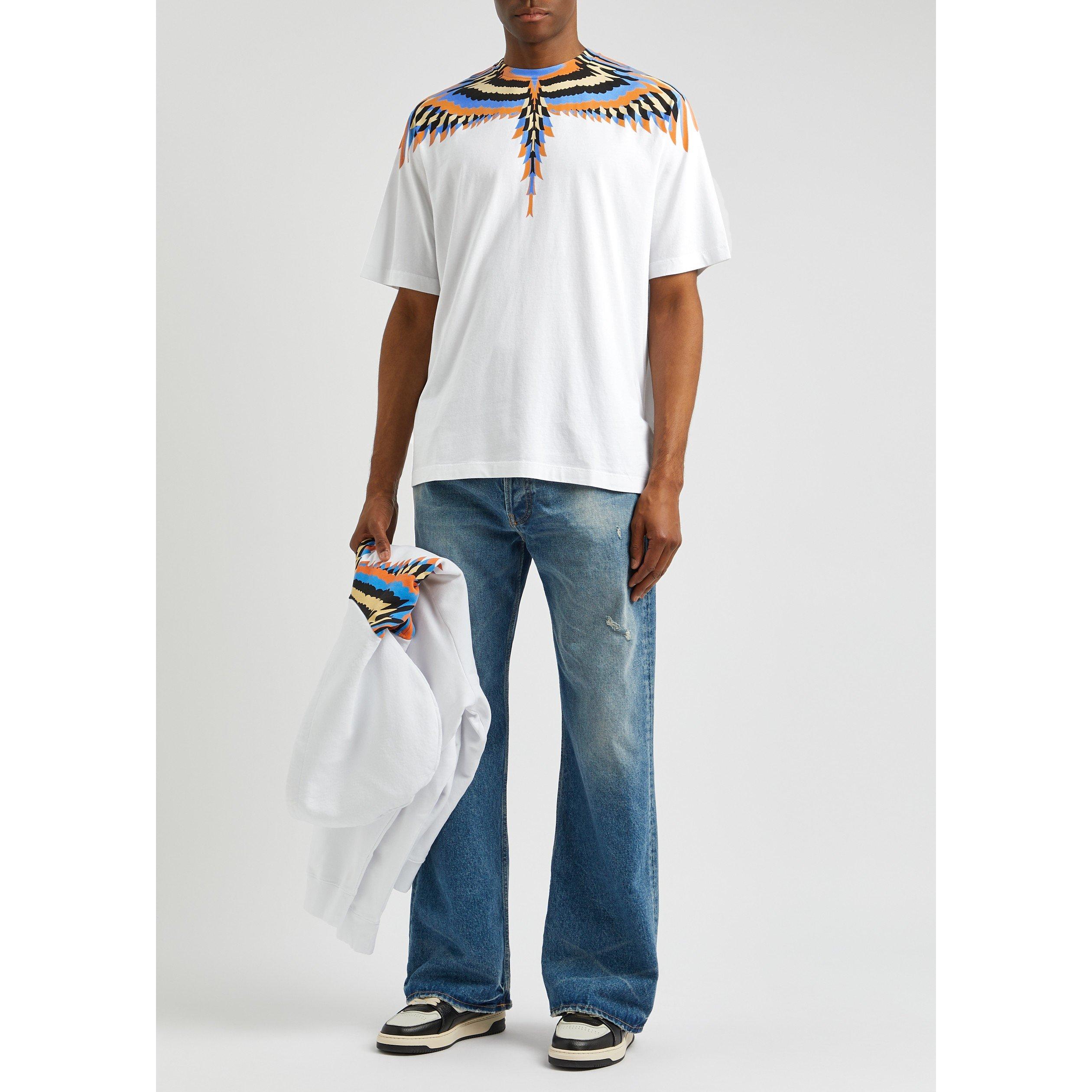WHITE AND OTHER - Marcelo Burlon - MB OPTICAL WINGS SS TEE - 5