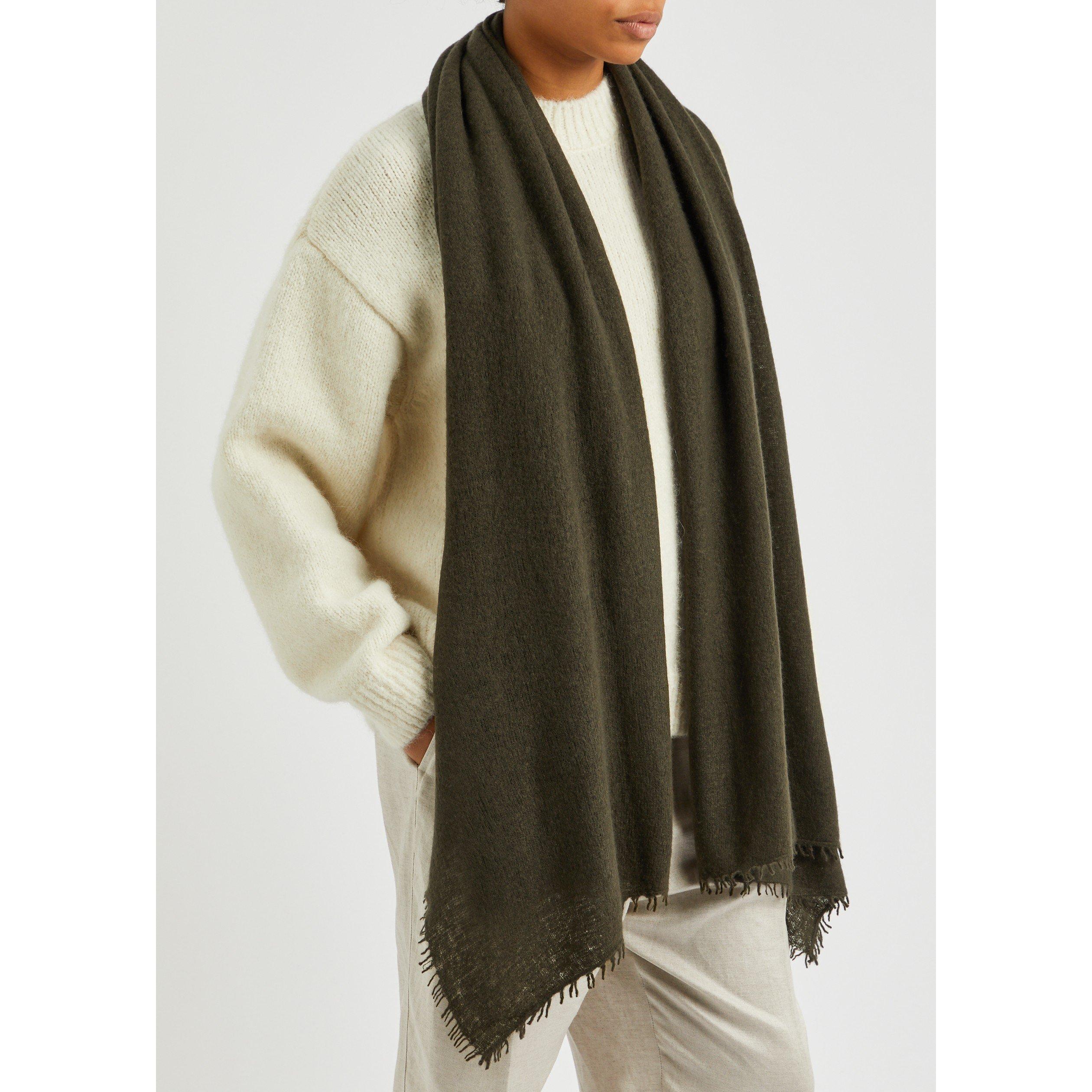 OLIVE - Denis Colomb - FUZZY FEUTRE CASHMERE SHWAWL - 3