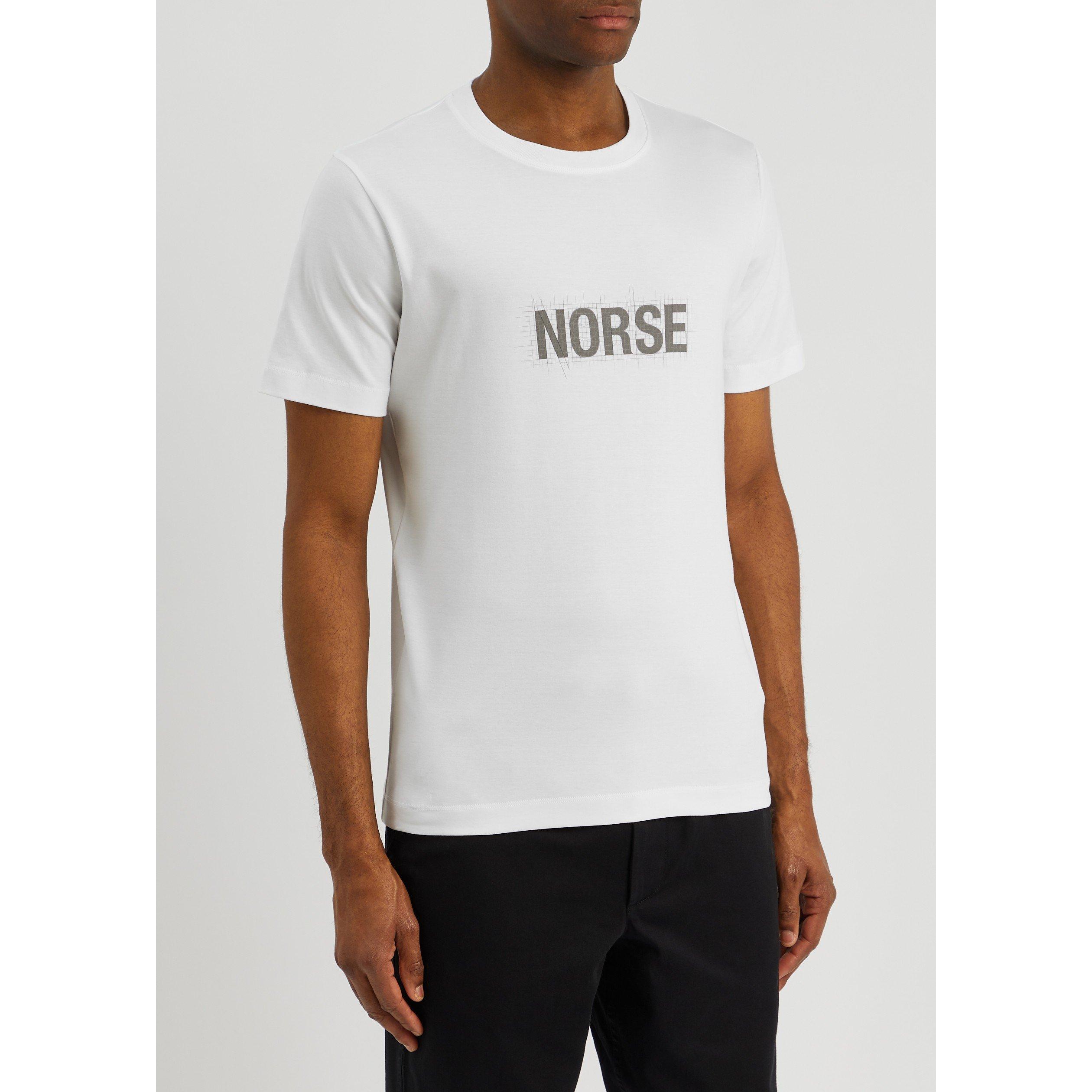WHITE - Norse Projects - NORSE TEE SS TXT LGO - 2