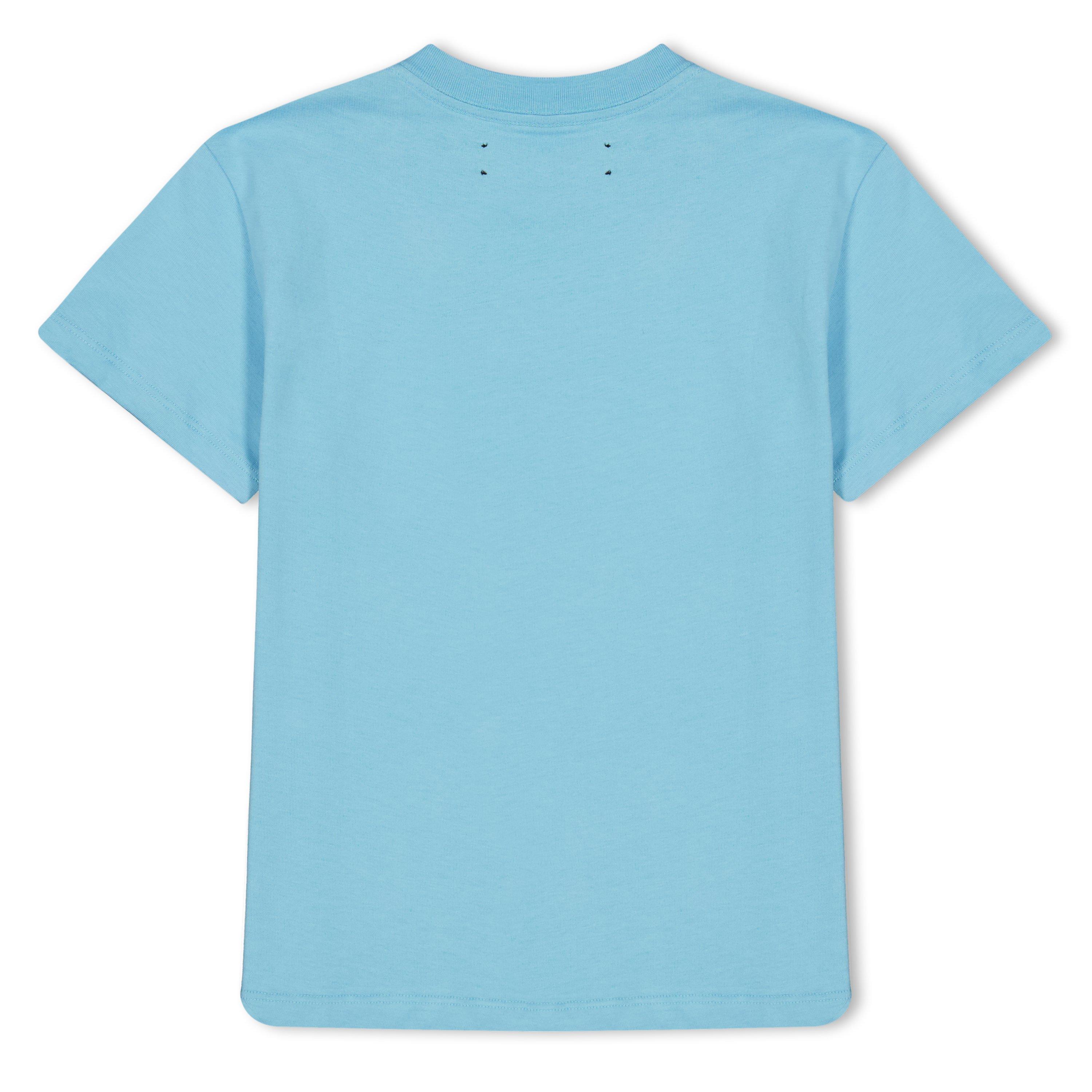 BLUE - Amiri - AM STAGGERED SCRIBBLE TEE - 2
