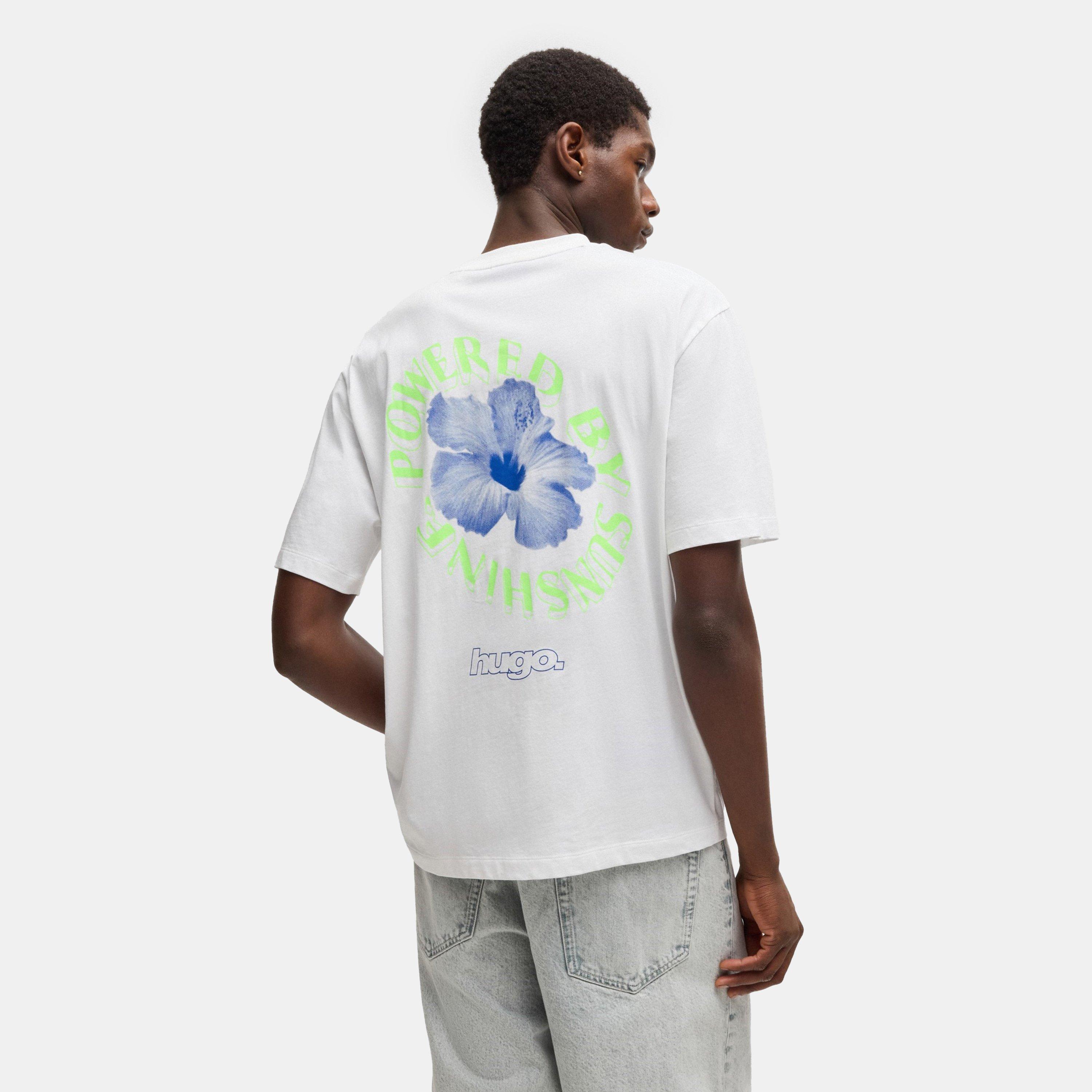 White 100 - Hugo - Men's Napoka 01 Regular Fit T-Shirt - 3