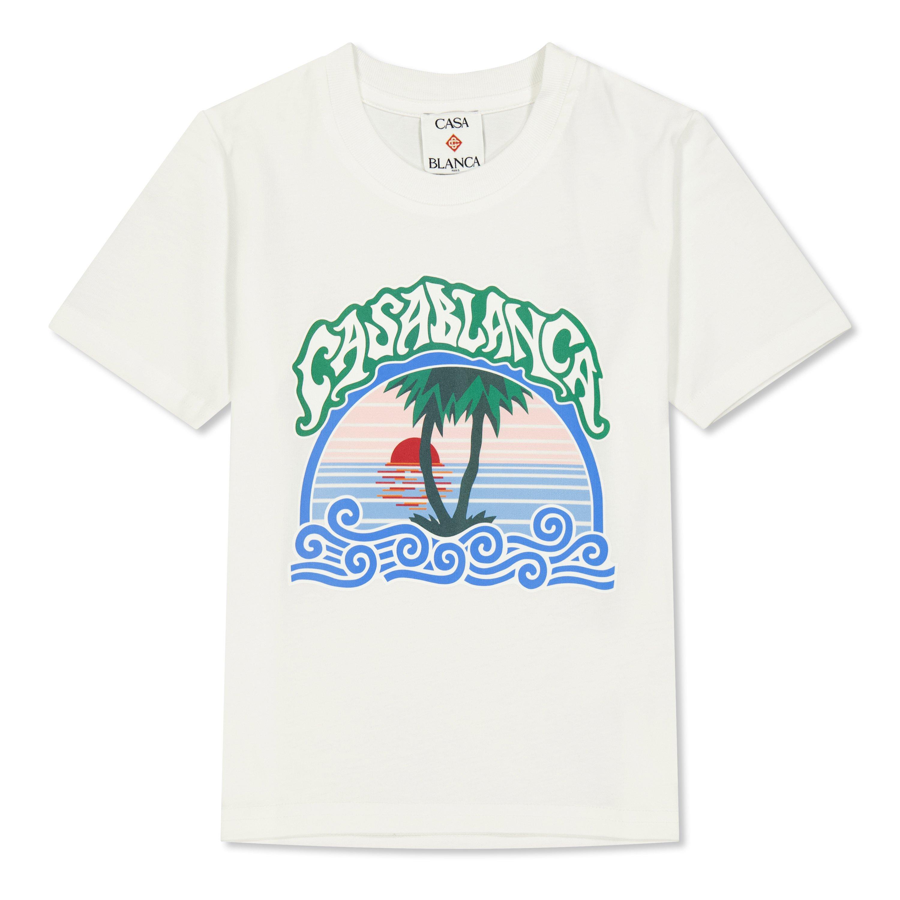 Casablanca Casa Printed Tee Jn63 - White - Size 11-12Y