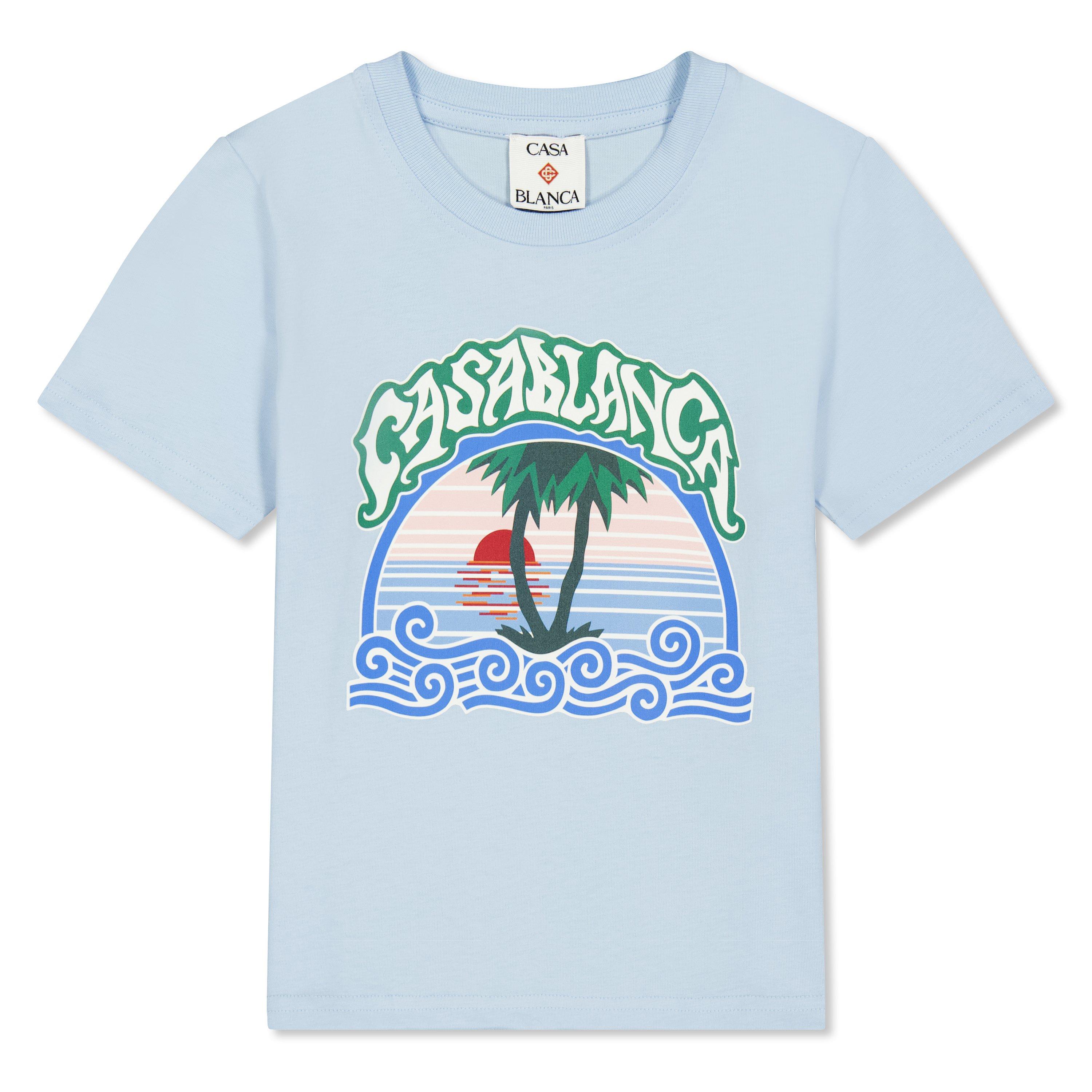 Casablanca Casa Printed Tee Jn63 - Blue - Size 11-12Y