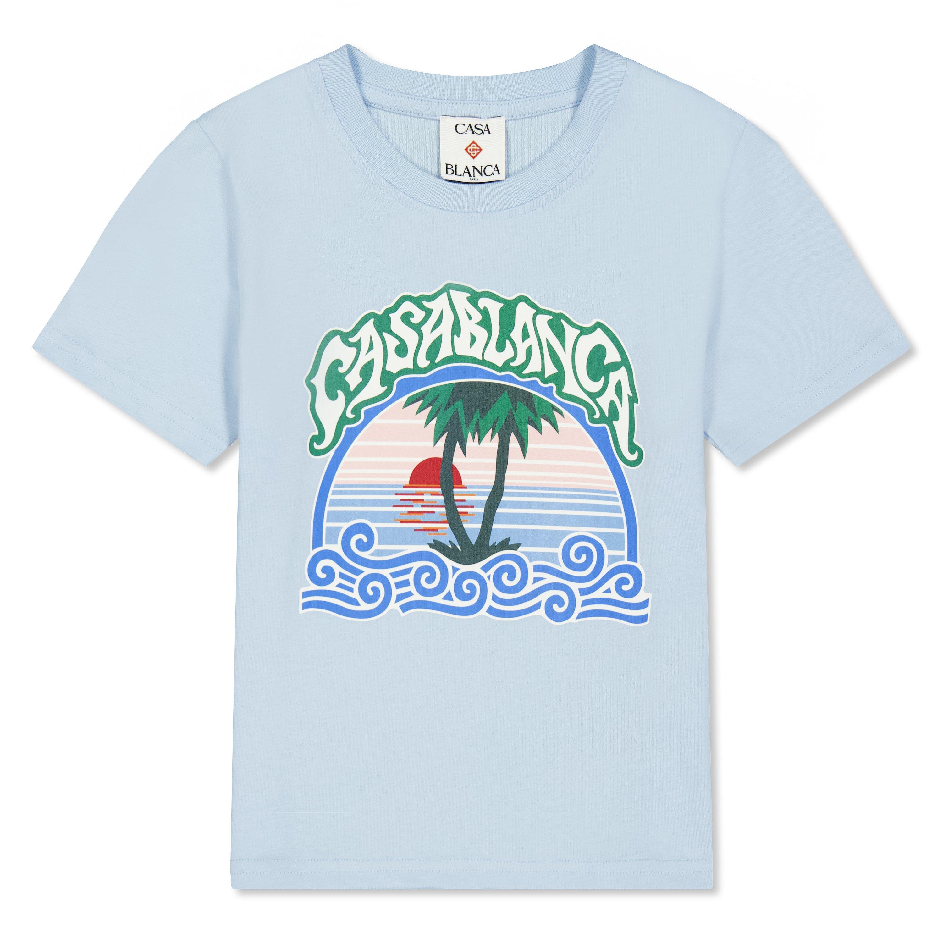 Blue - Casablanca - Casa Printed Tee Jn63 - 1