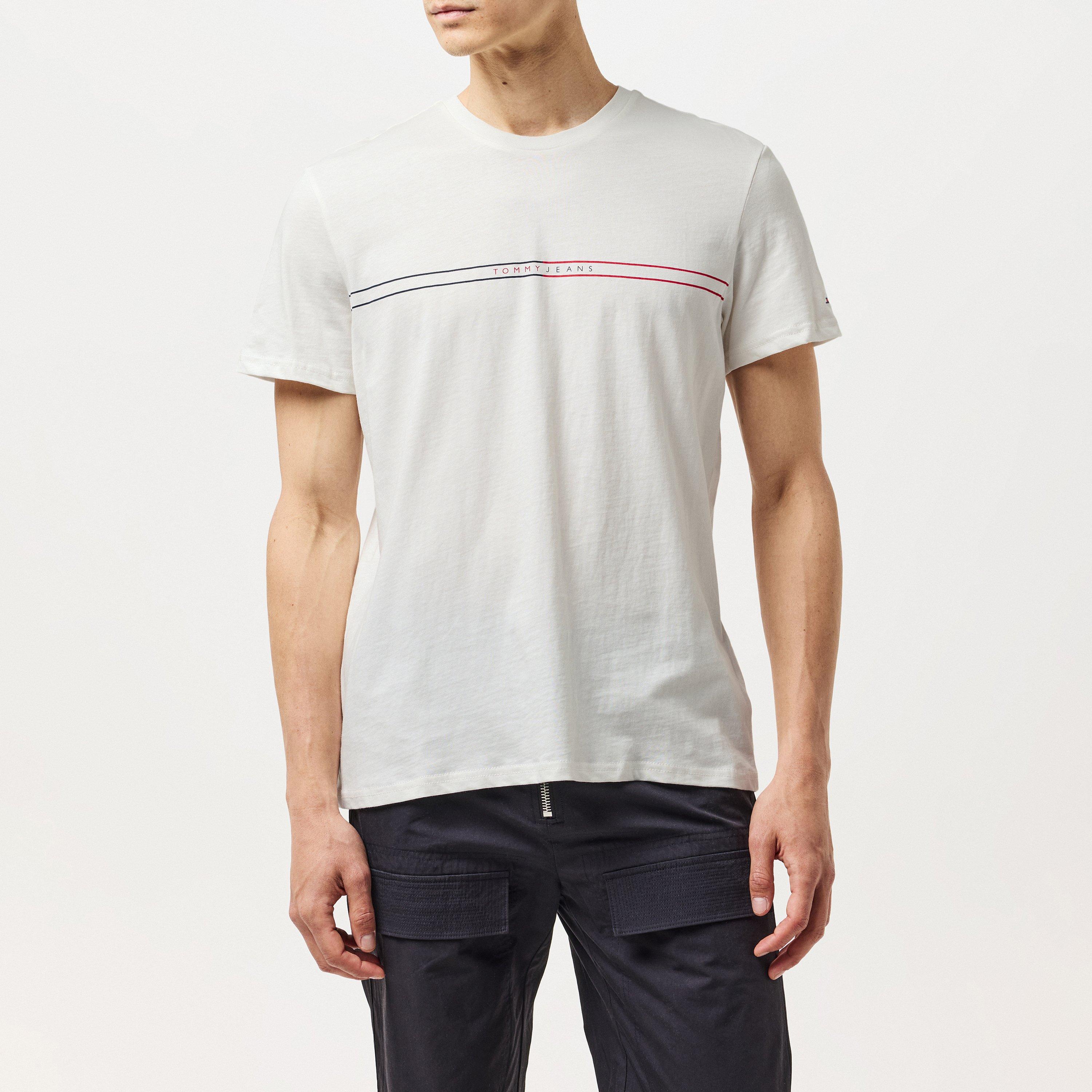 Ecru - Tommy Jeans - Men's Slim Entry Graphic T-Shirt - 3