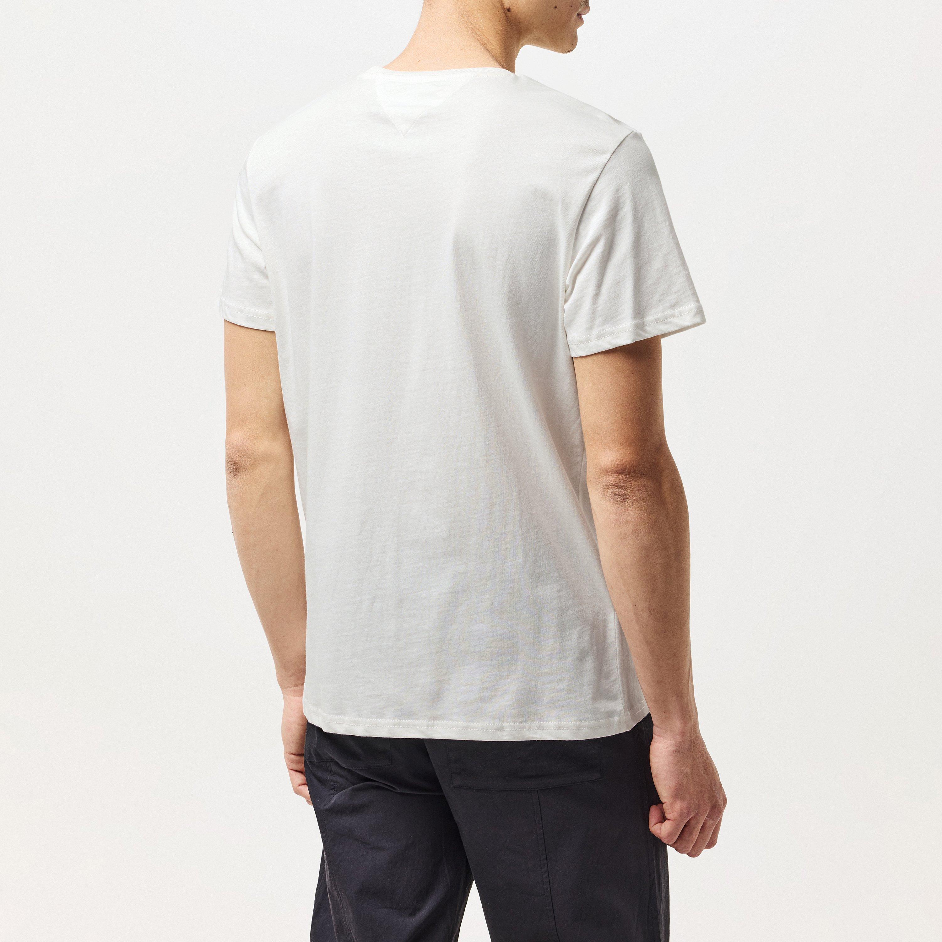 Ecru - Tommy Jeans - Men's Slim Entry Graphic T-Shirt - 4