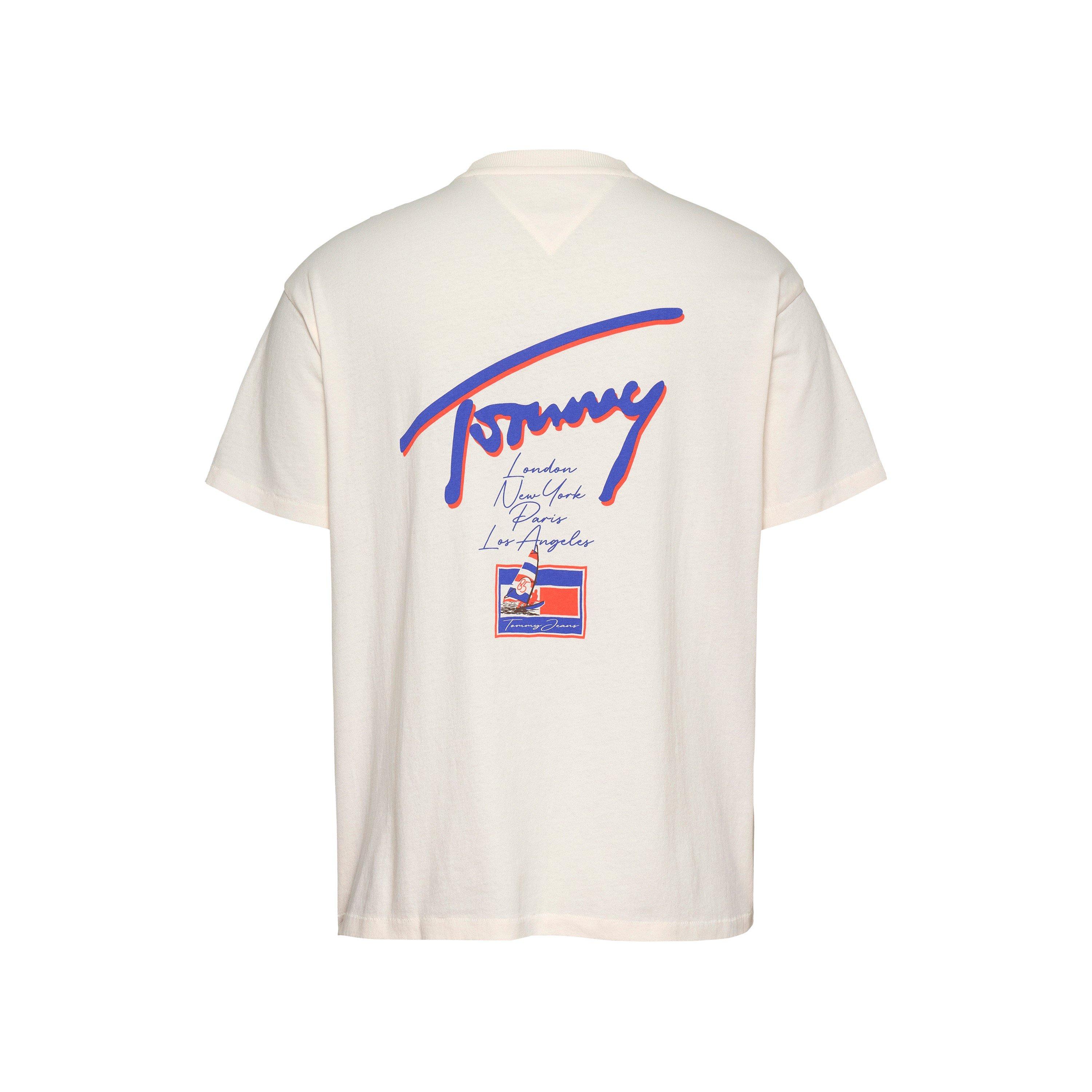 Ancient White - Tommy Jeans - Men's Faded Graphic T-Shirt - 2