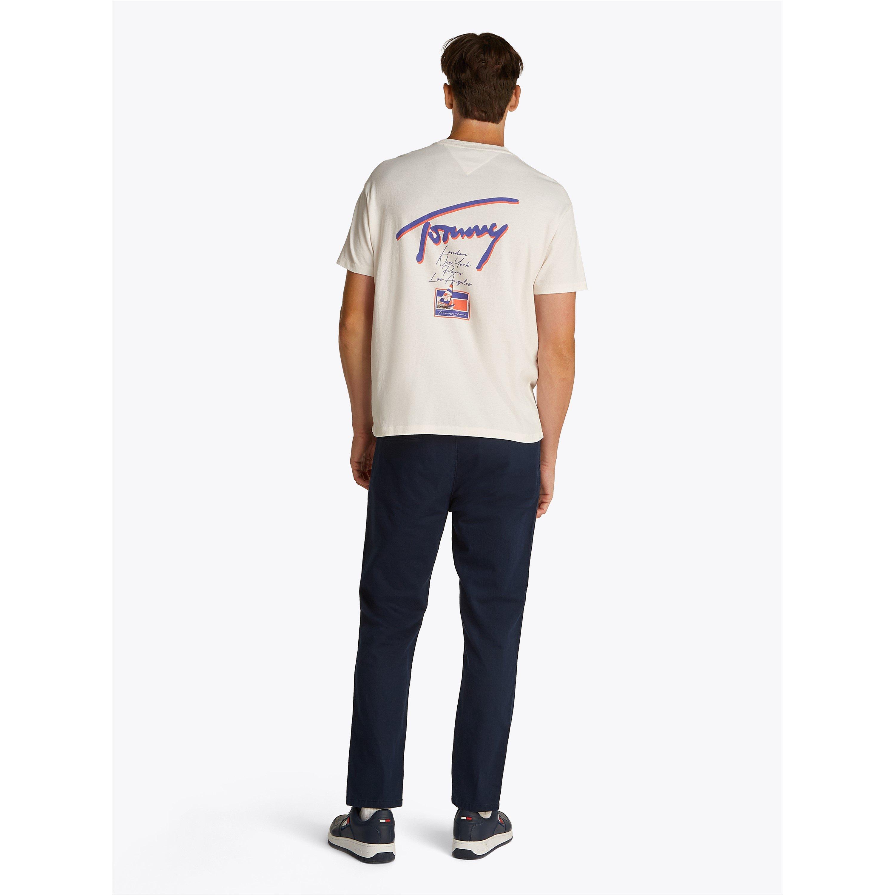 Ancient White - Tommy Jeans - Men's Faded Graphic T-Shirt - 3