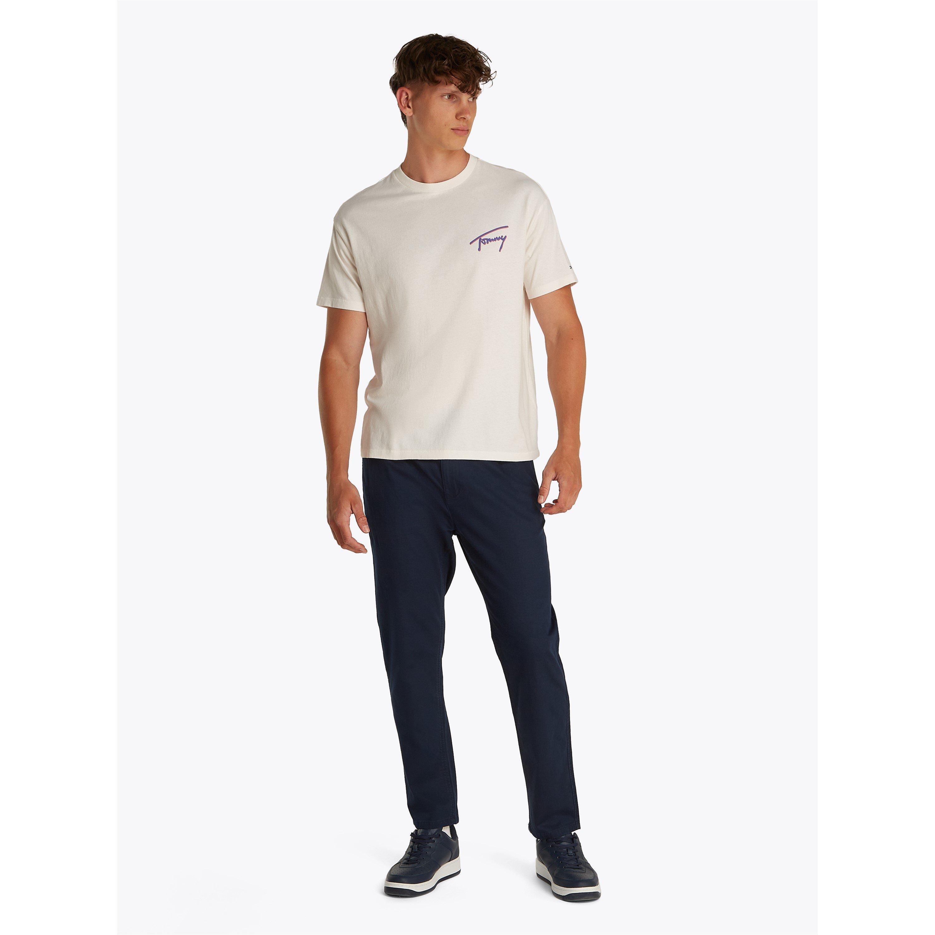 Ancient White - Tommy Jeans - Men's Faded Graphic T-Shirt - 4