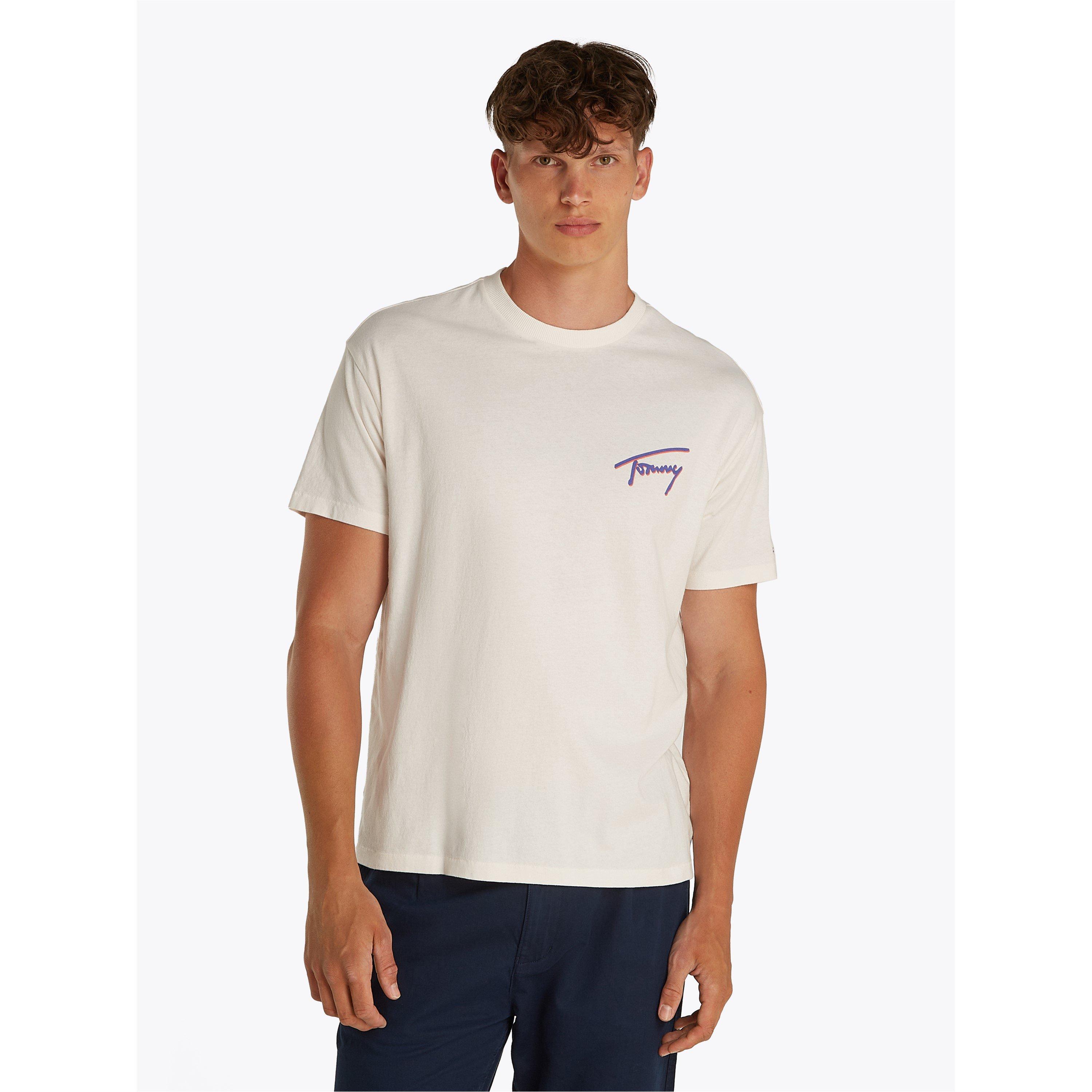 Ancient White - Tommy Jeans - Men's Faded Graphic T-Shirt - 5