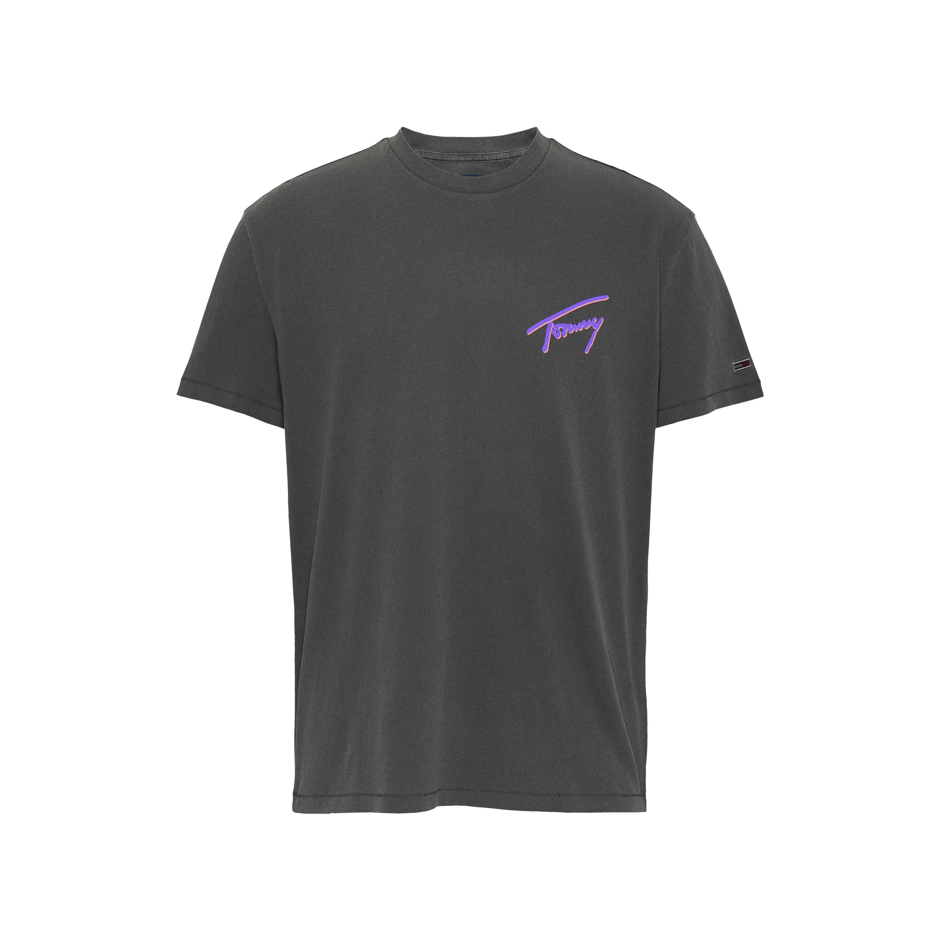Tommy Jeans Men's Faded Graphic T-Shirt - Black - XS