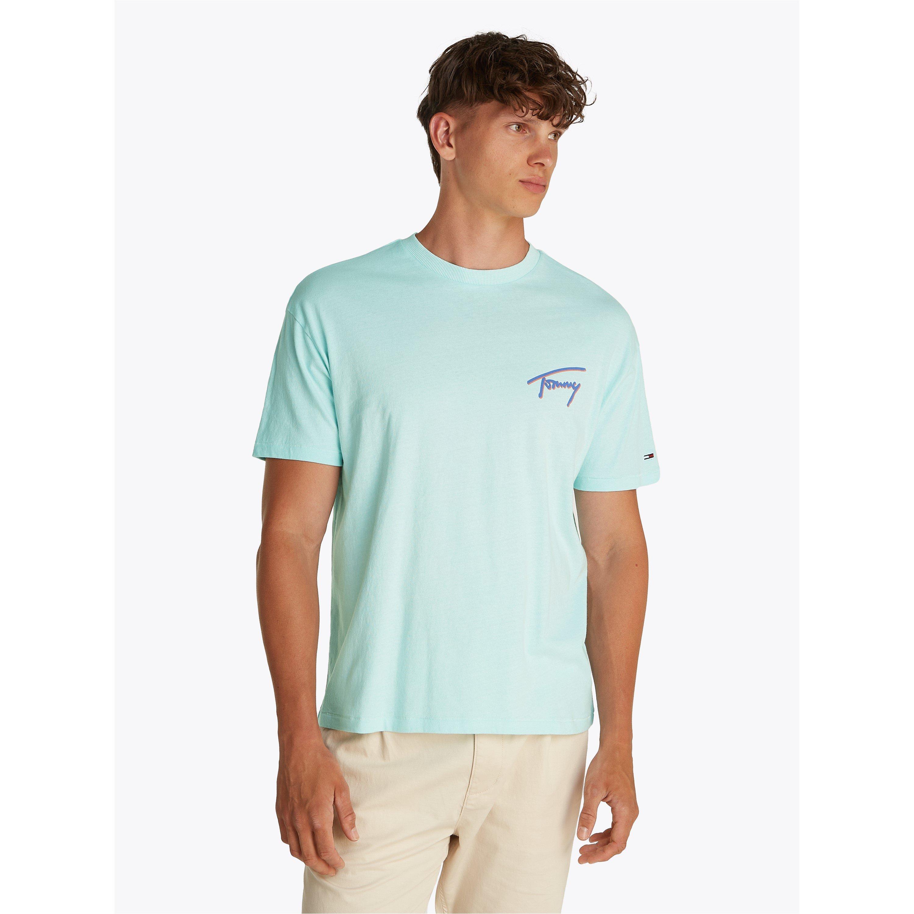 Spring Mint - Tommy Jeans - Men's Faded Graphic T-Shirt - 3