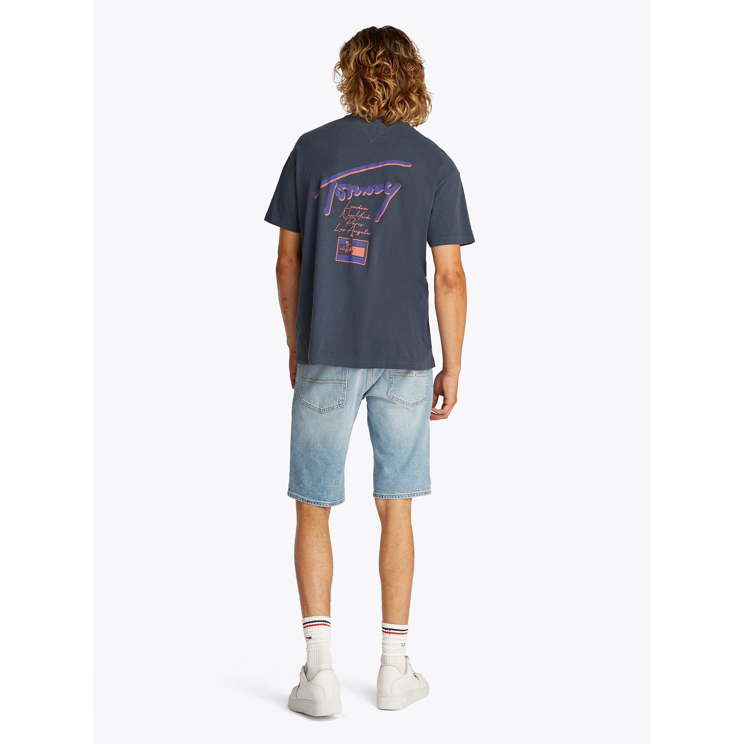 Mørk Nat Navy - Tommy Jeans - Men's Faded Graphic T-Shirt - 3