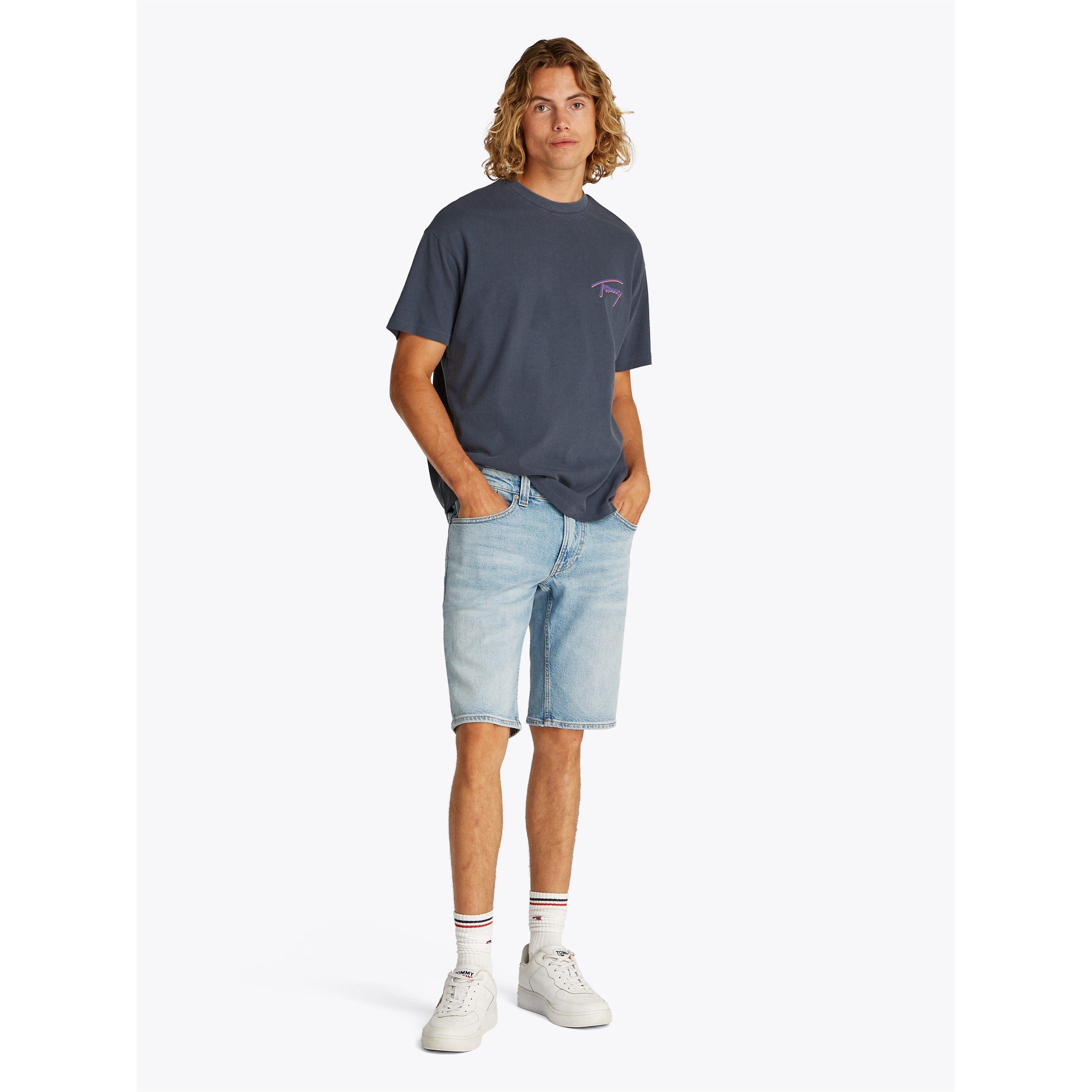 Mørk Nat Navy - Tommy Jeans - Men's Faded Graphic T-Shirt - 4