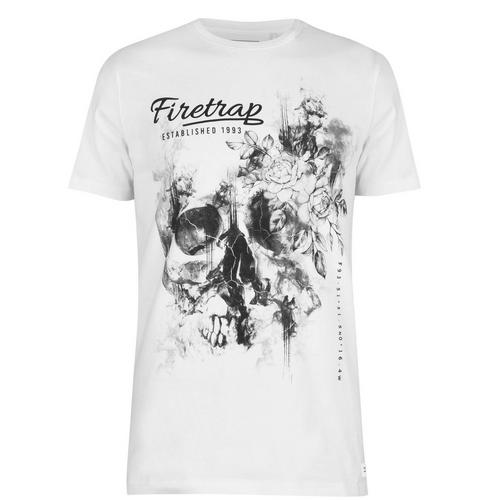 Lady 1 - Wht - Firetrap - Graphic T-Shirt Mens - 1