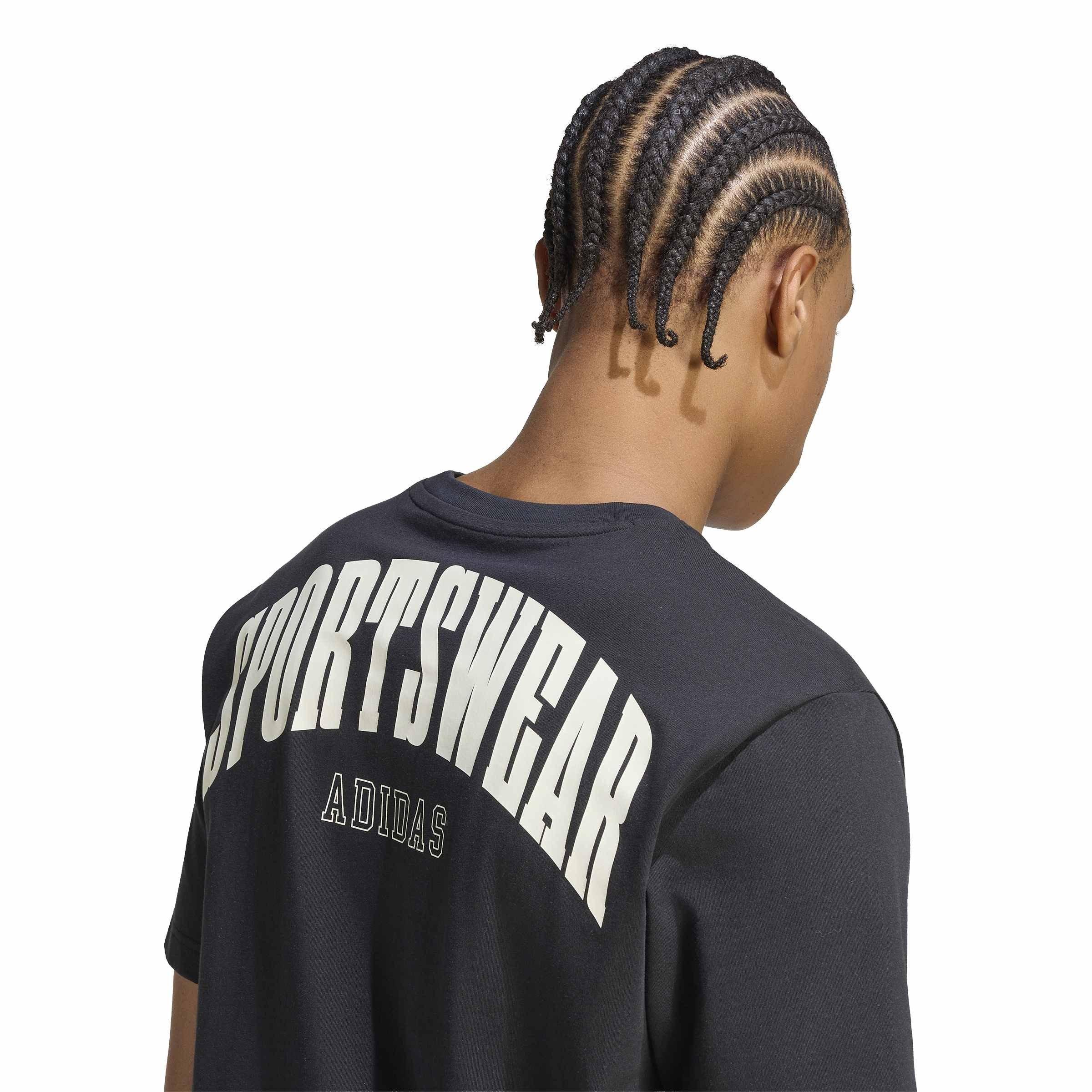 Black - adidas - Stadium Collegiate Graphic T-Shirt - 5