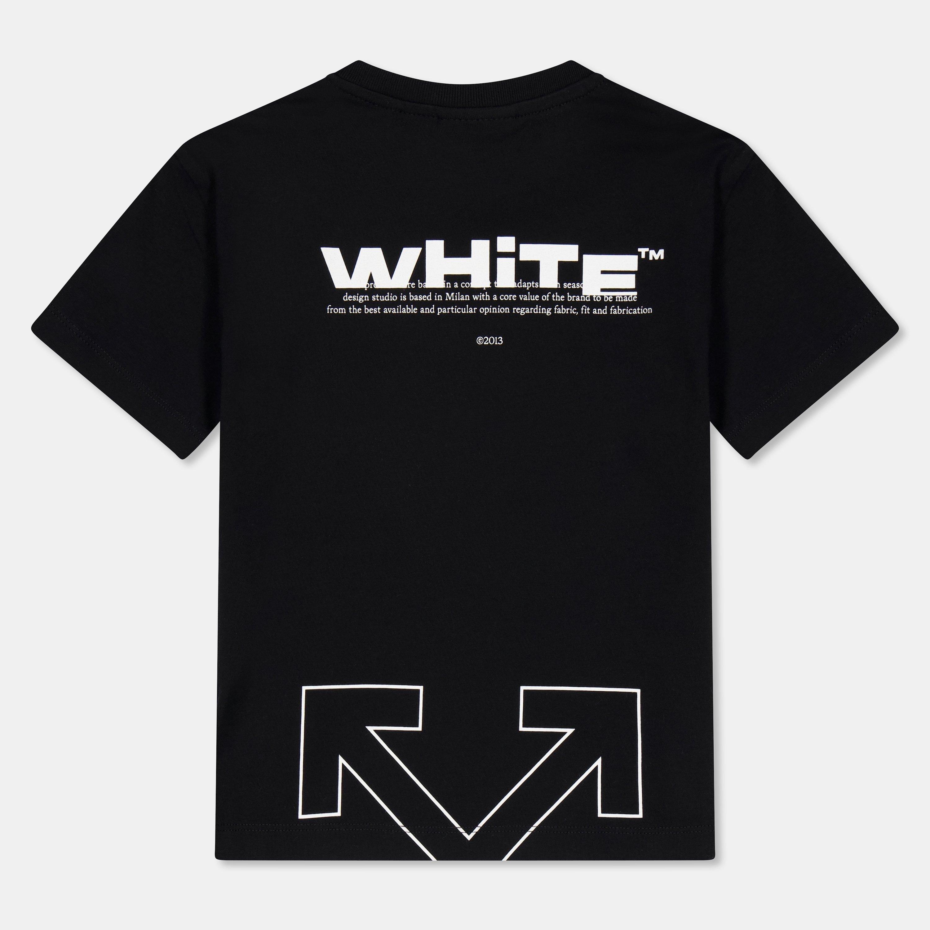 Black 1001 - Off White - Unisex Kids' Logo Regular Fit T-Shirt - 2