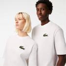 Blanc 001 - Lacoste - T-shirt Blanc à Manches - 2