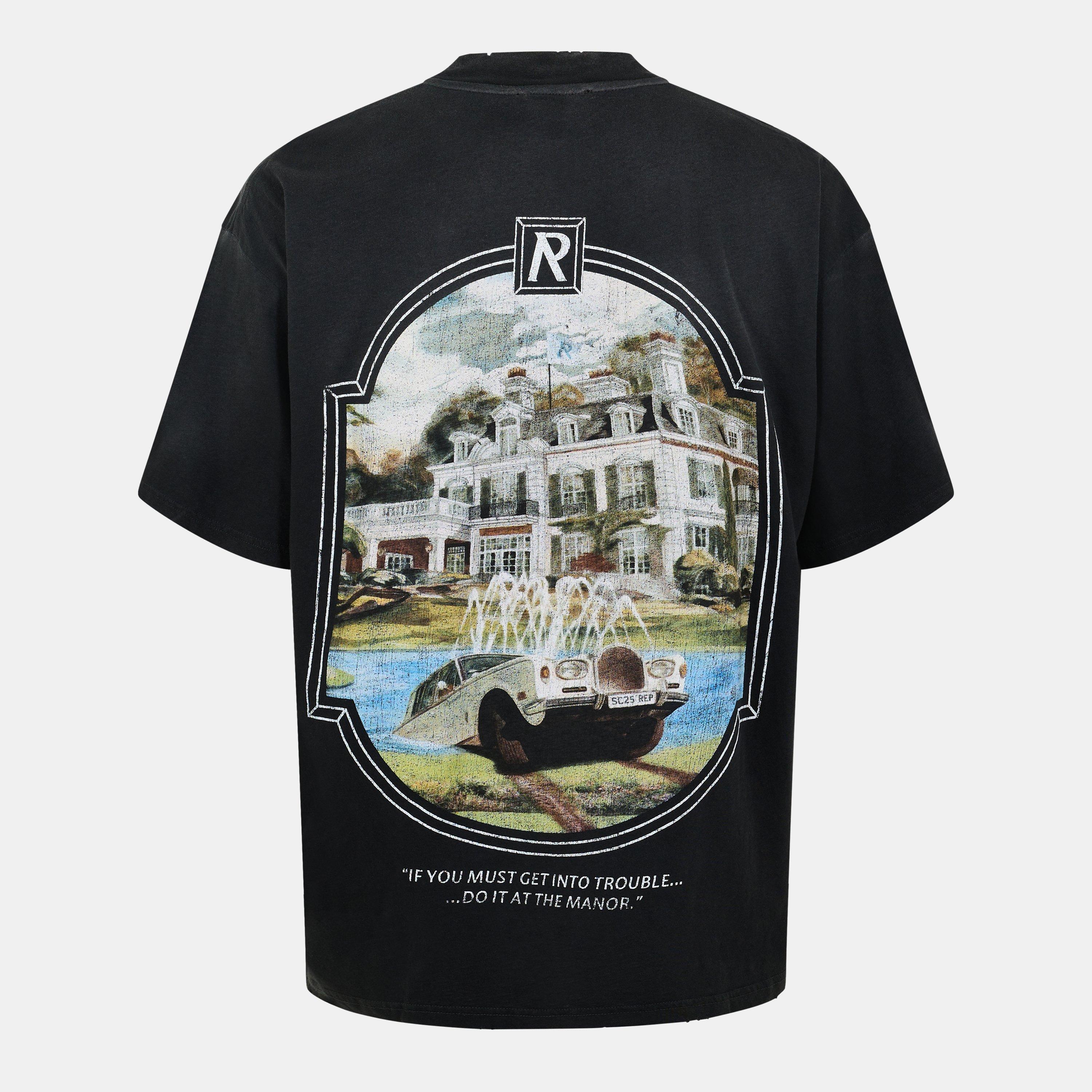 Stained Black - Represent - Men's Revere Manor Premium Slub Jersey T-Shirt - 2