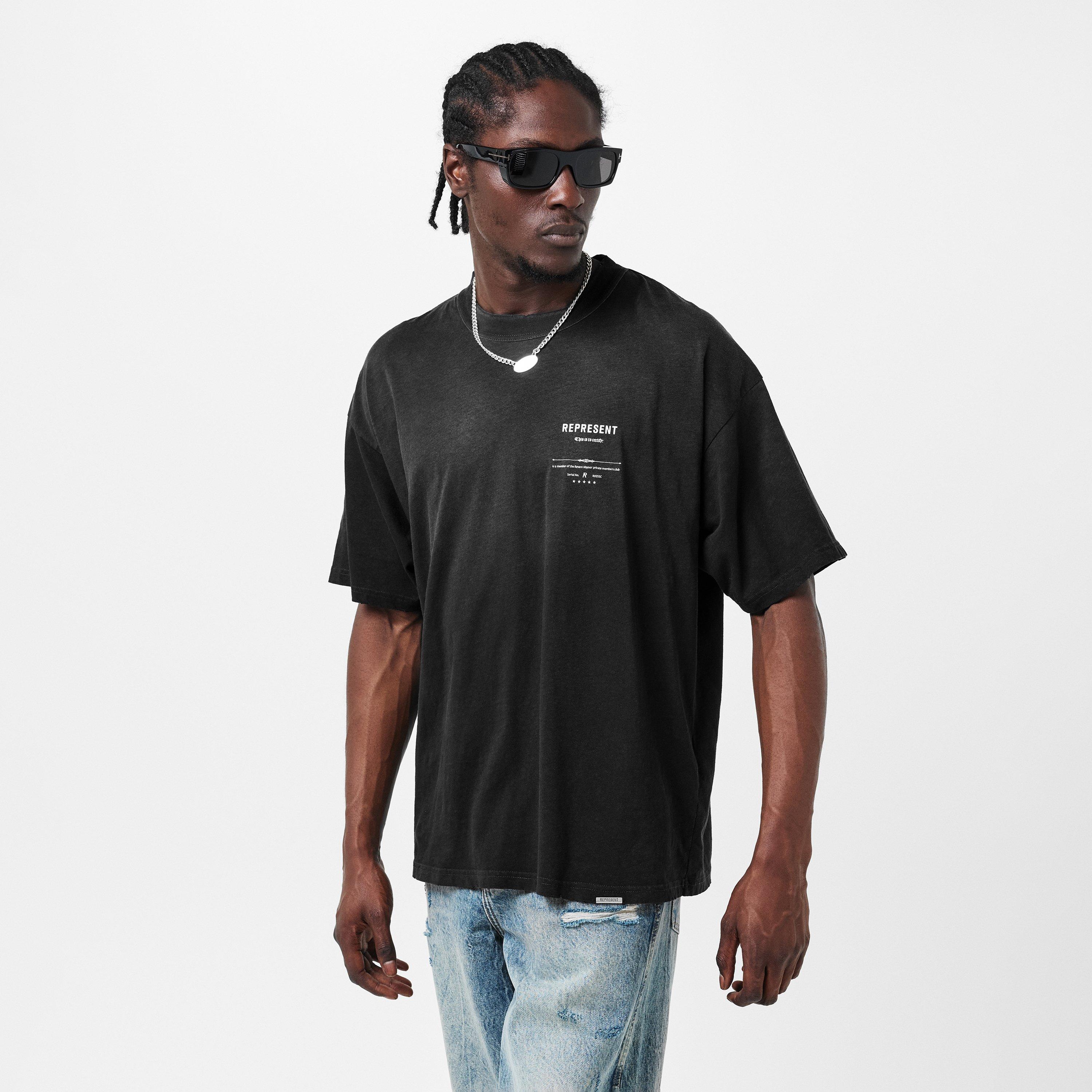 Stained Black - Represent - Men's Revere Manor Premium Slub Jersey T-Shirt - 3