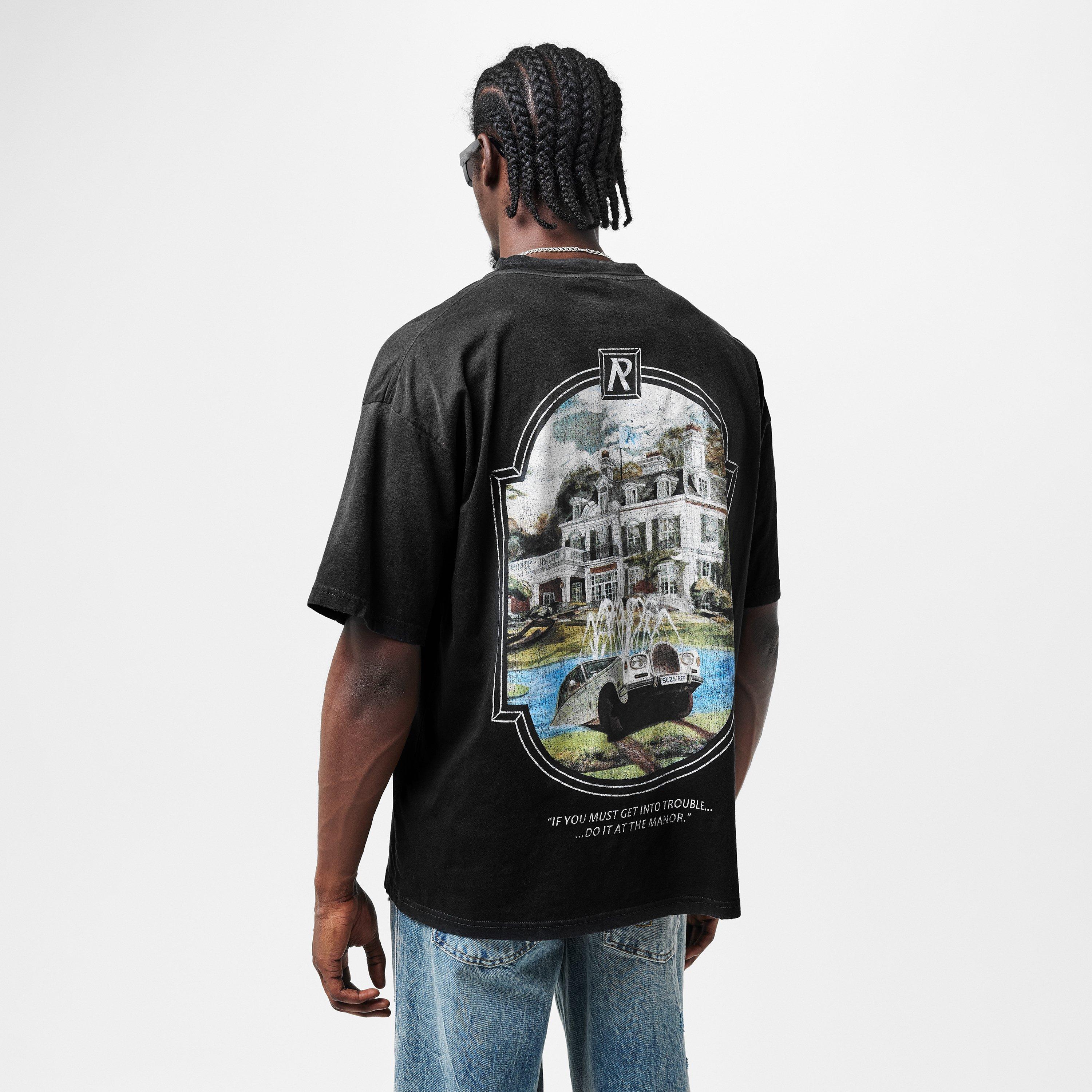 Stained Black - Represent - Men's Revere Manor Premium Slub Jersey T-Shirt - 4