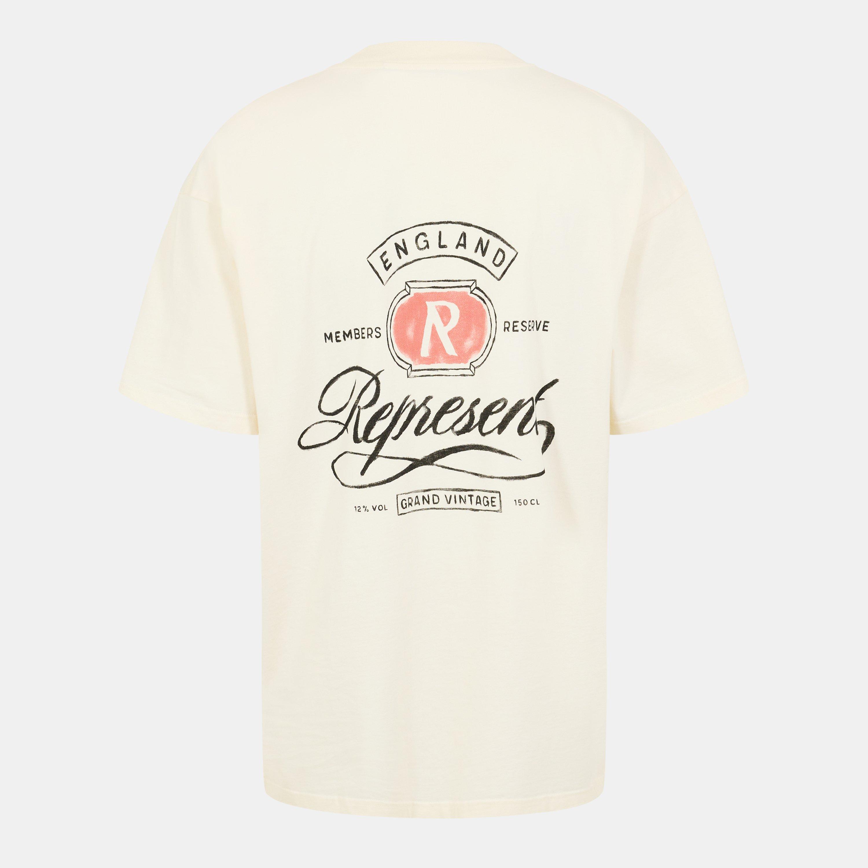 Aged White - Represent - Men's Grand Vintage Oversized T-Shirt - 2