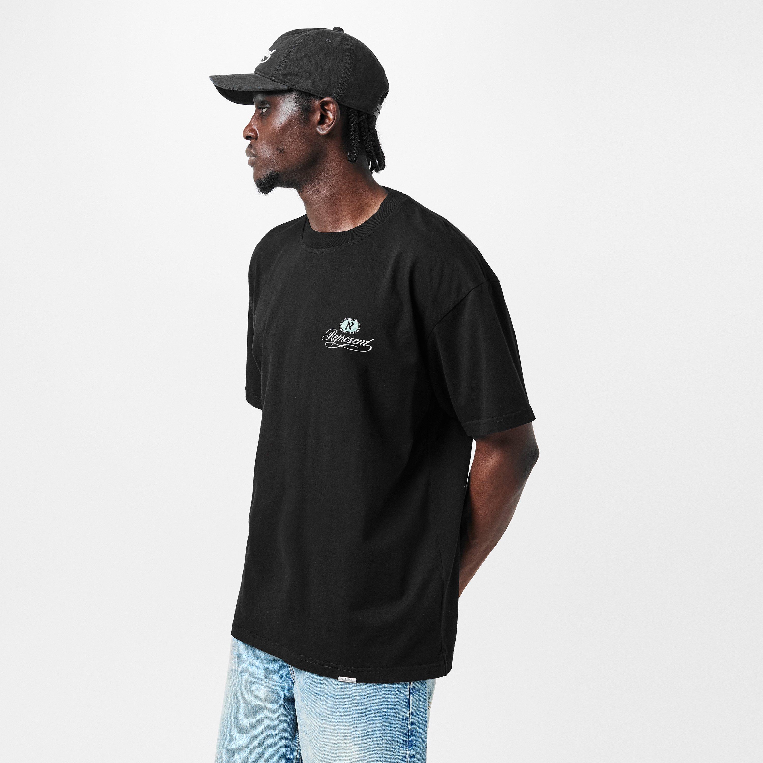 Jet Black - Represent - Men's Rep Grand Vintage Oversized Fit T-Shirt - 3