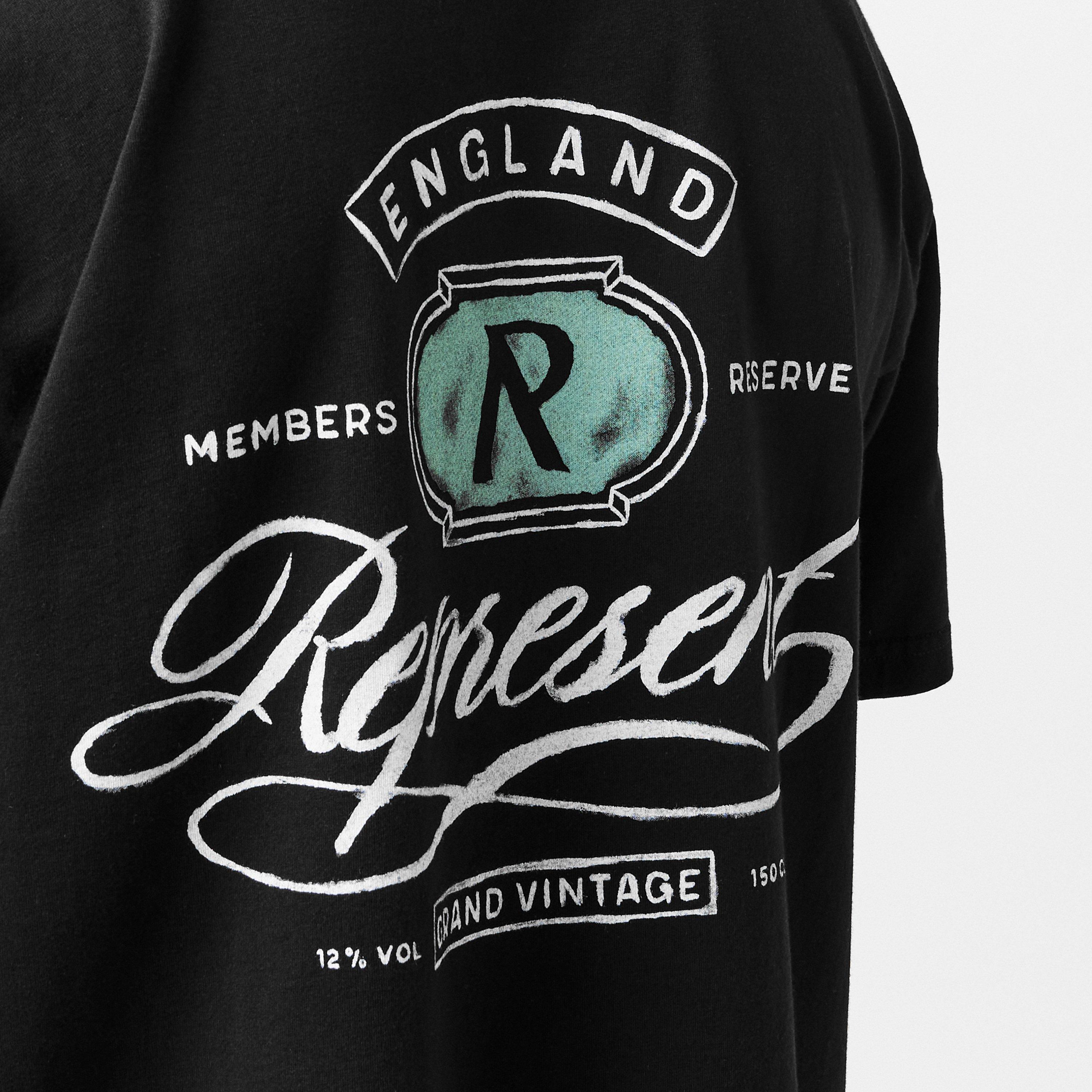 Jet Black - Represent - Men's Rep Grand Vintage Oversized Fit T-Shirt - 5