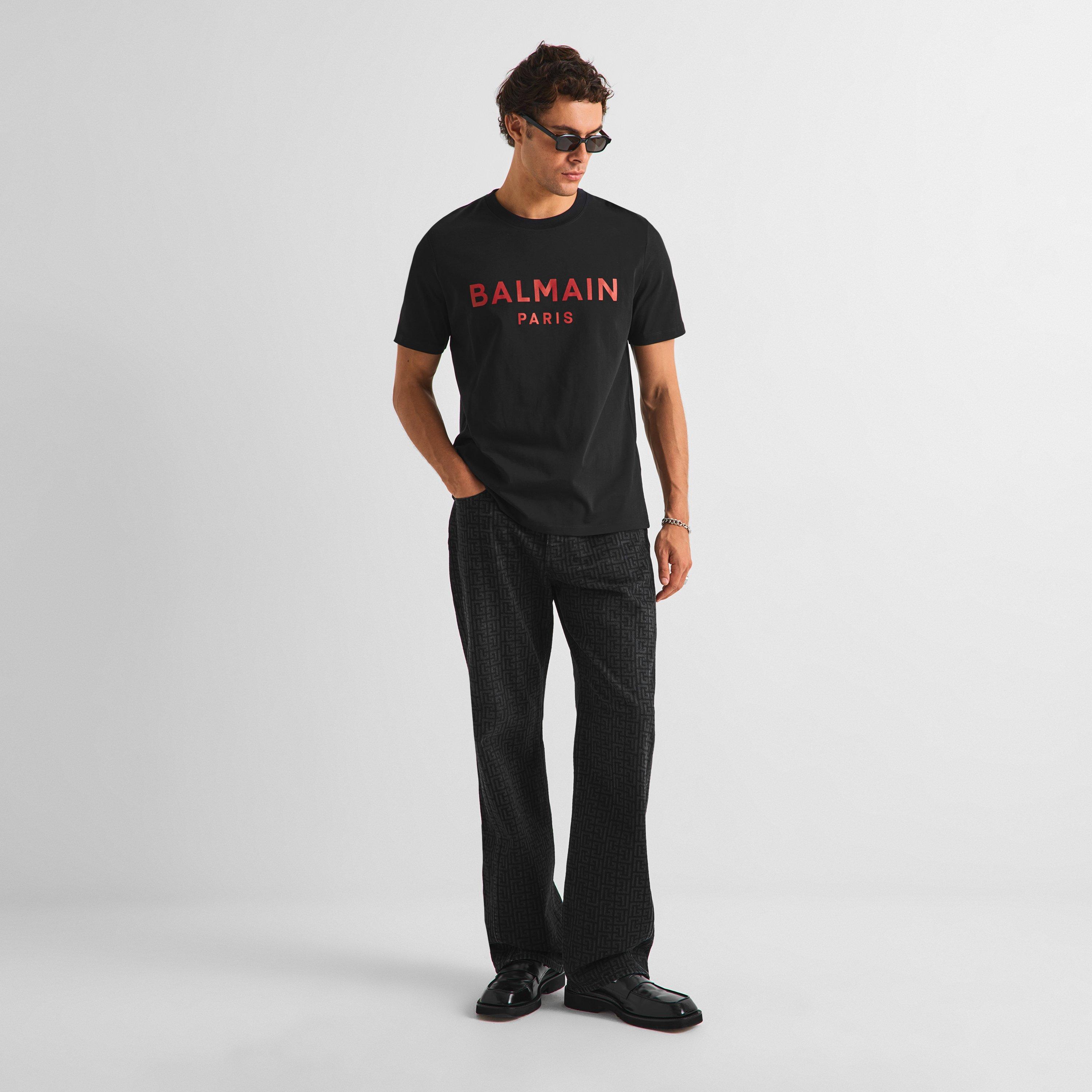 Black/Red - Balmain - Balmain LG Tee Sn64 - 6