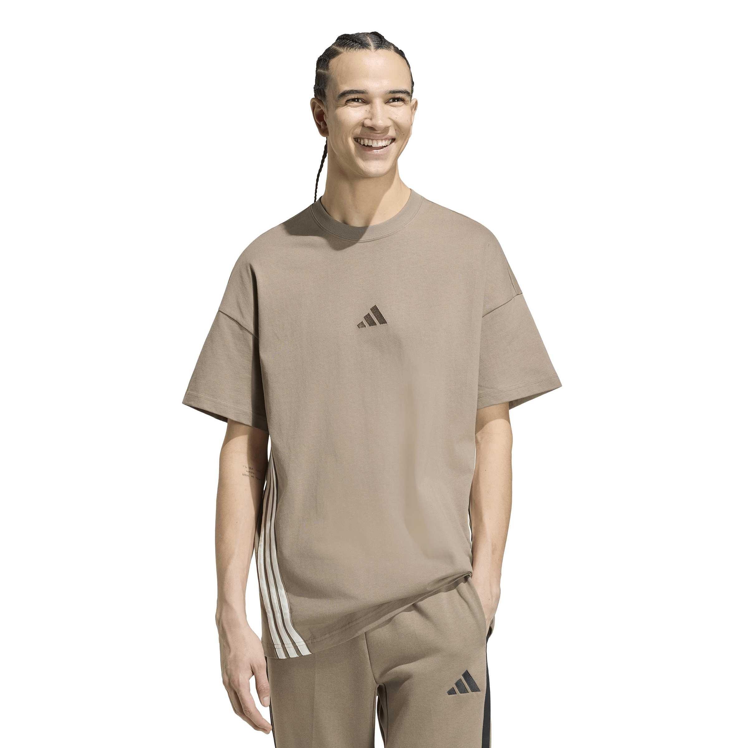 Khaki/White - adidas - Adidas Ak 3S Tee Sn64 - 2