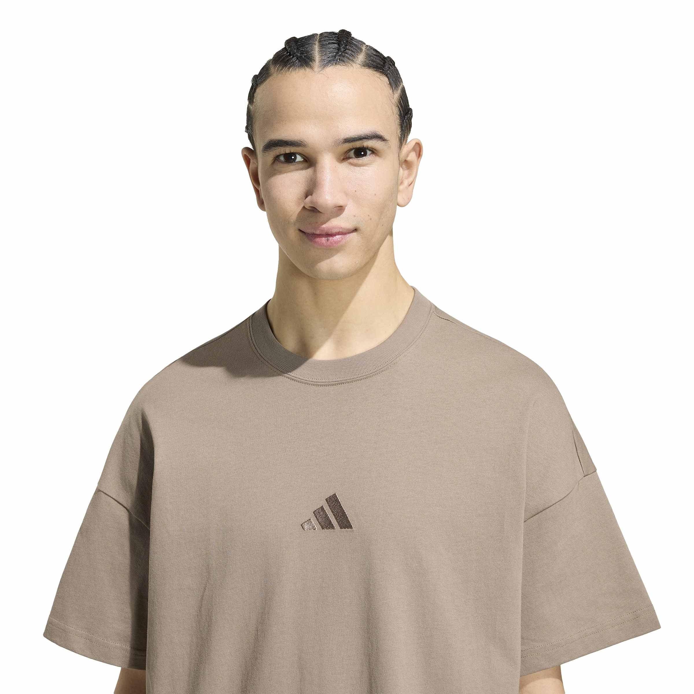 Khaki/White - adidas - Adidas Ak 3S Tee Sn64 - 4