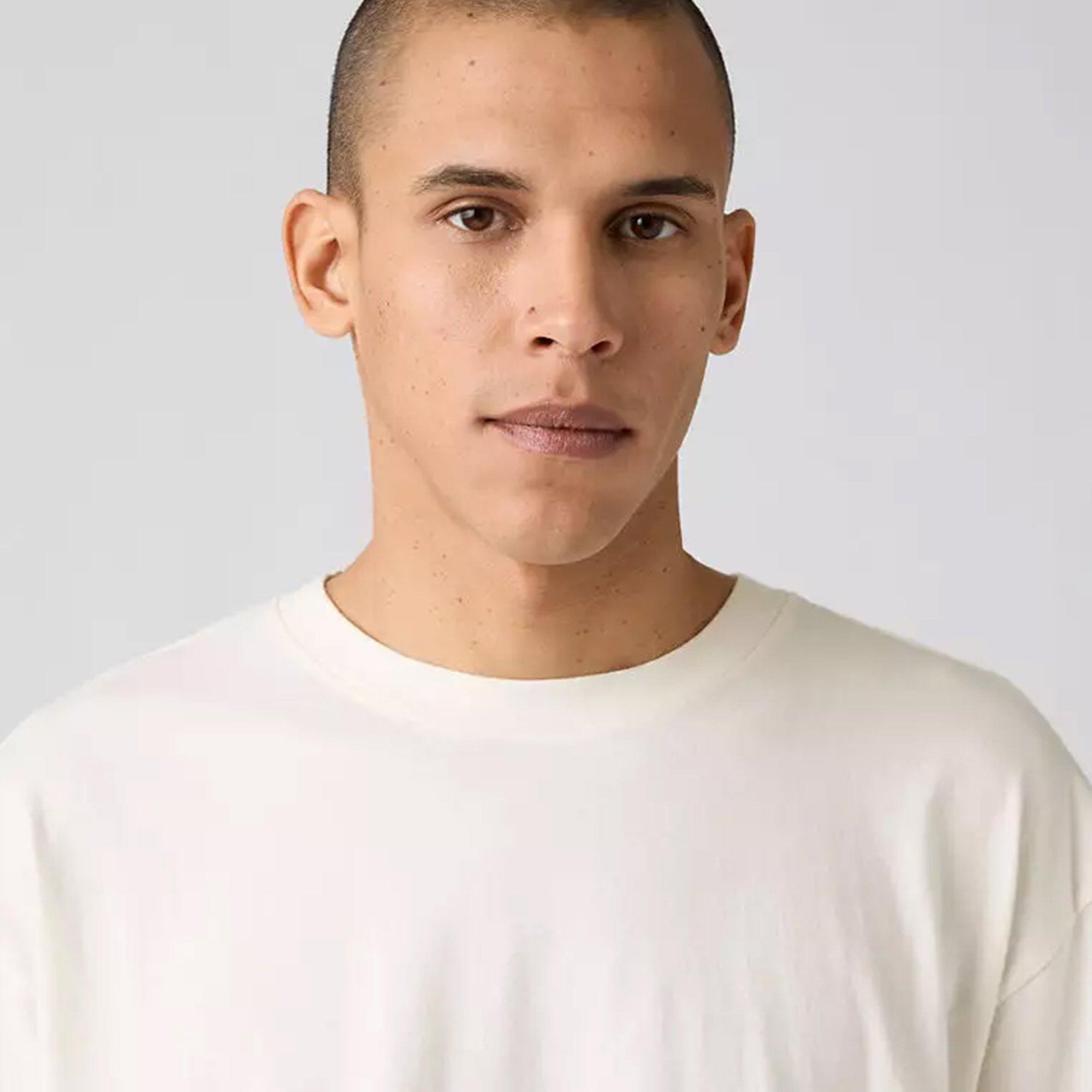 Egret - Levis - Men's Cropped Boxy T-Shirt - 2