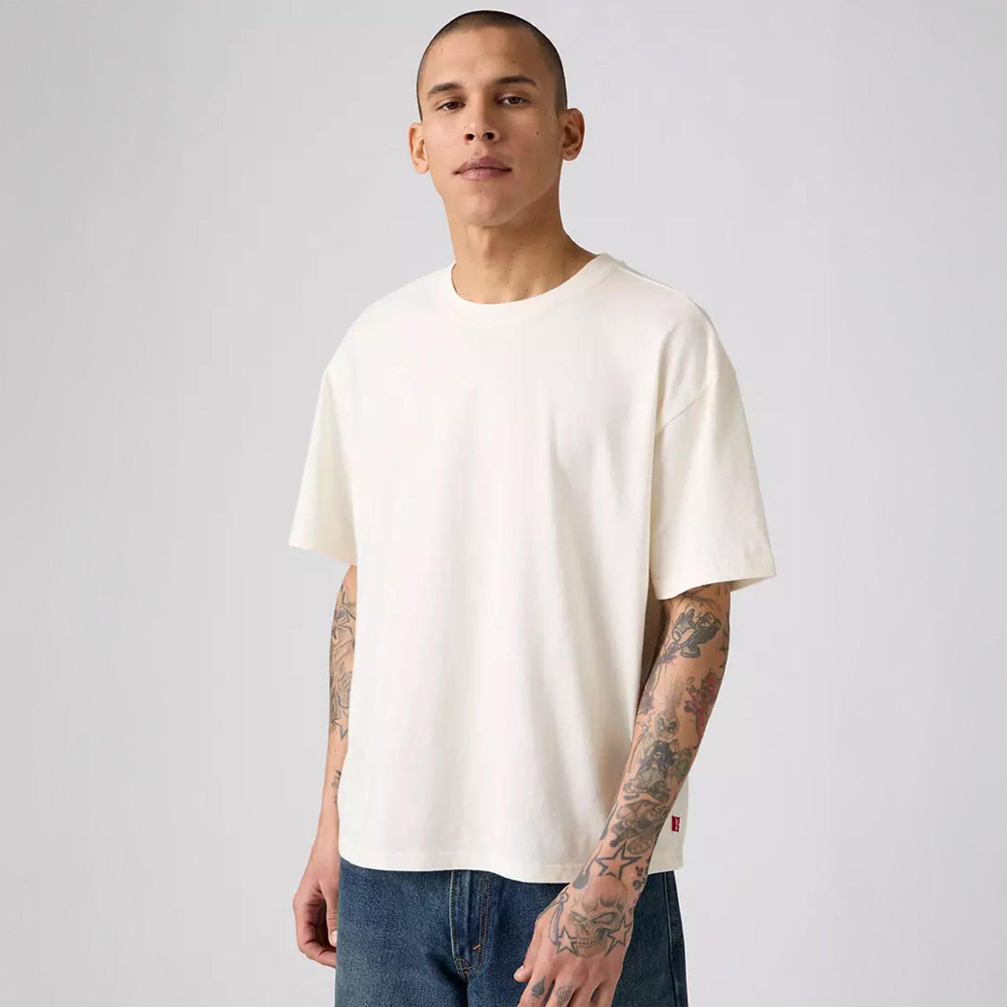 Egret - Levis - Men's Cropped Boxy T-Shirt - 3