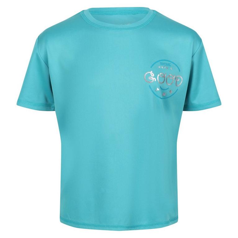 Turquoise - Regatta - quiksilver womens herringbone short sleeve camp shirt - 1