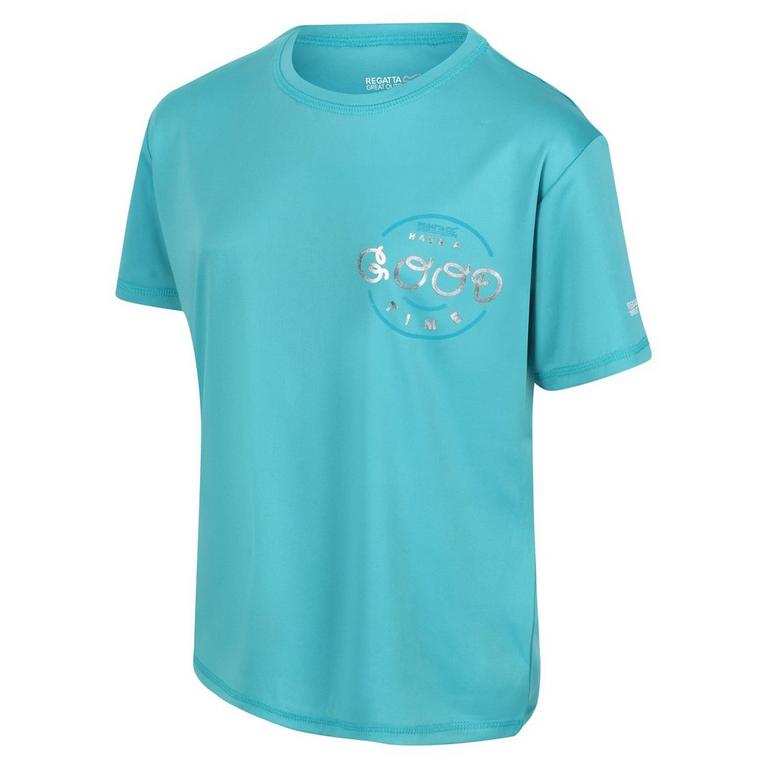 Turquoise - Regatta - quiksilver womens herringbone short sleeve camp shirt - 6