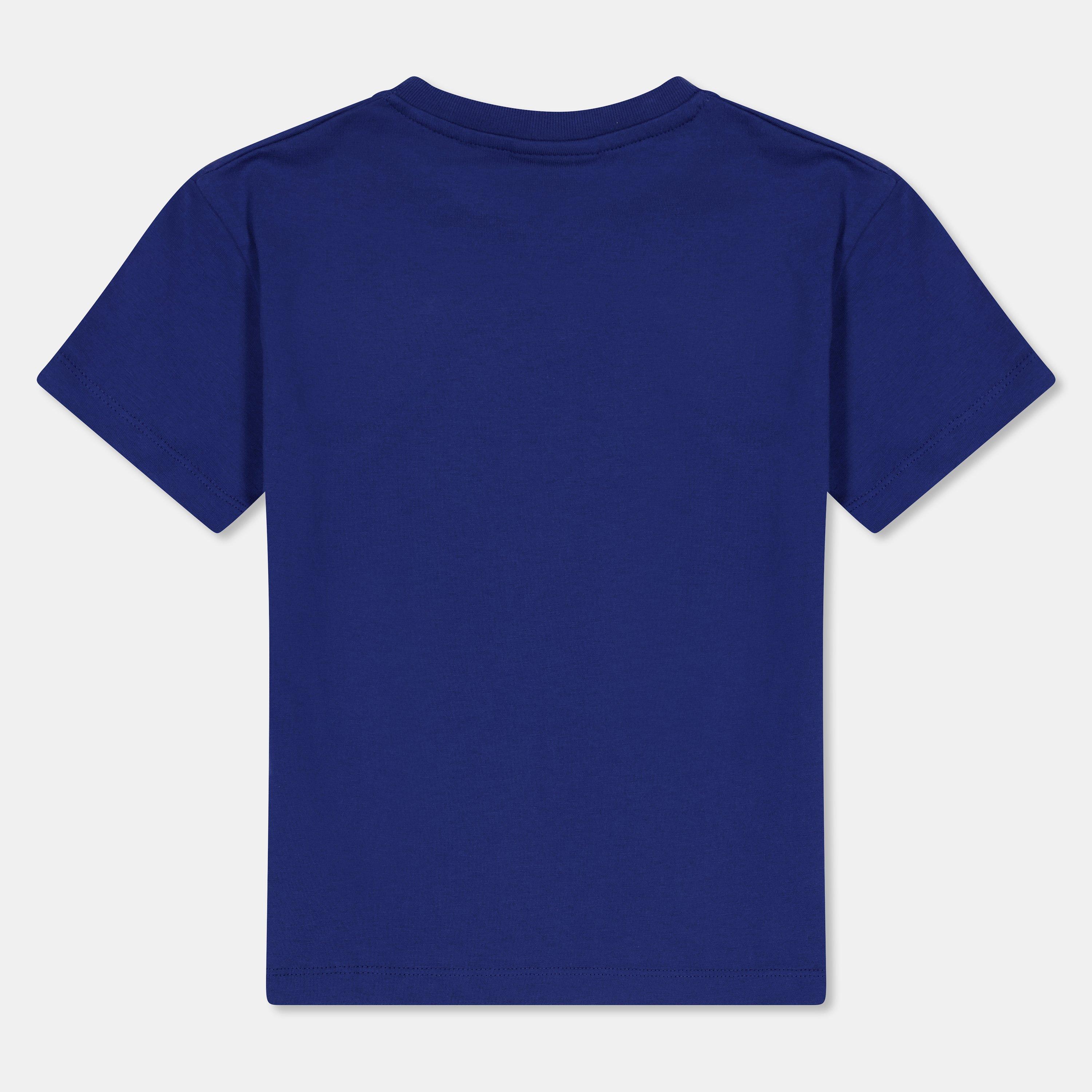 Blue 4559 - Off White - Unisex Kids' Logo Regular Fit T-Shirt - 2