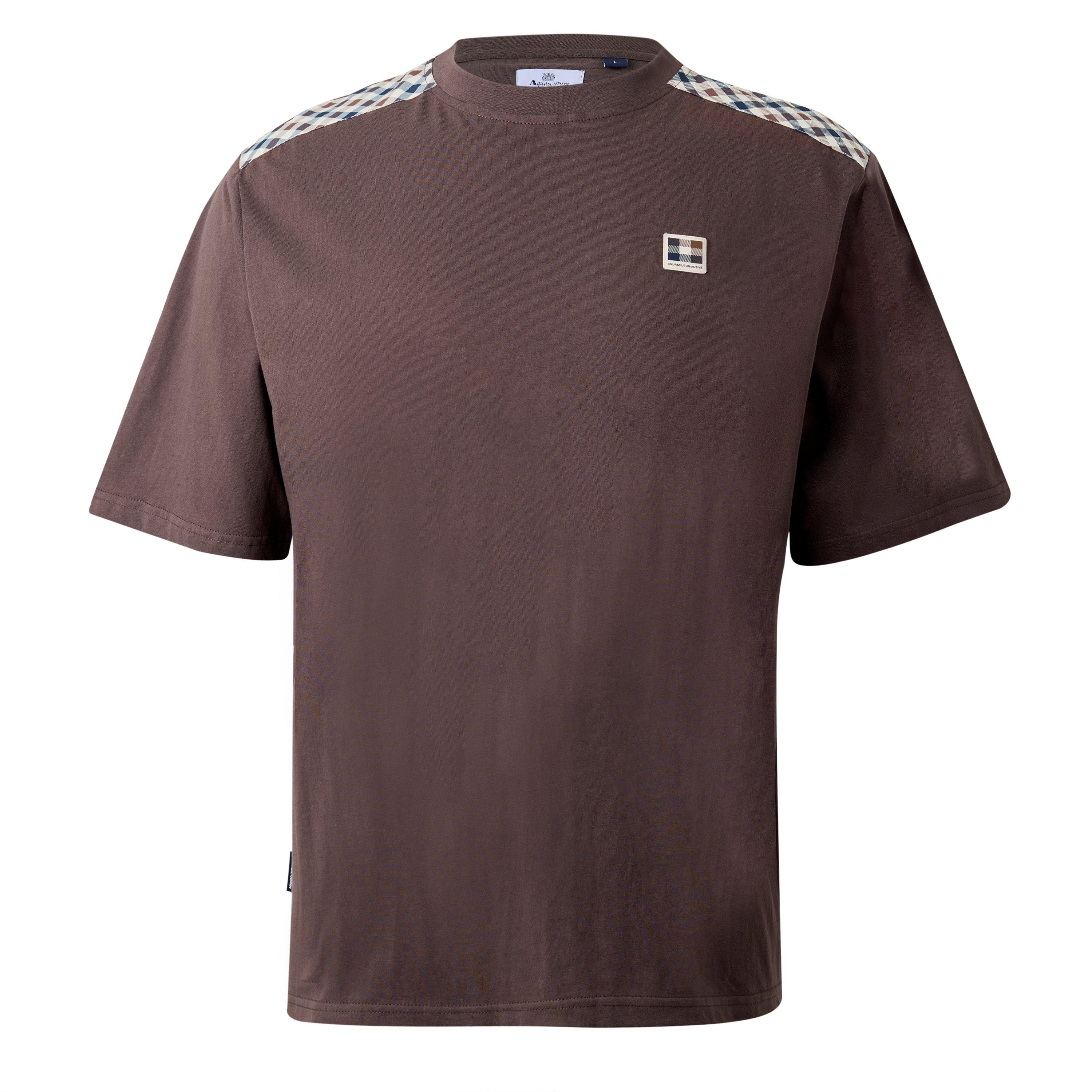 AquAct Check Shd Tee Sn64