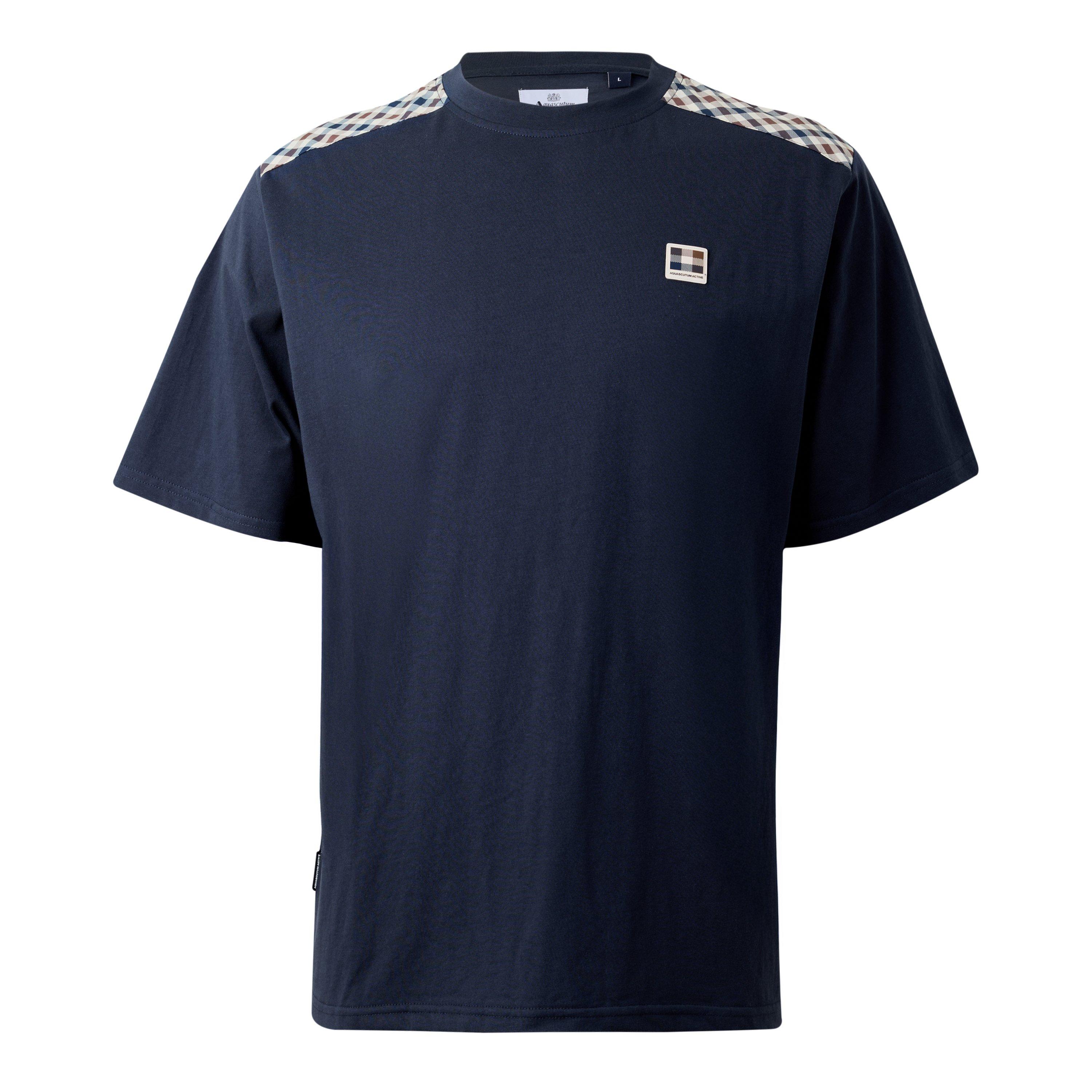 AquAct Check Shd Tee Sn64